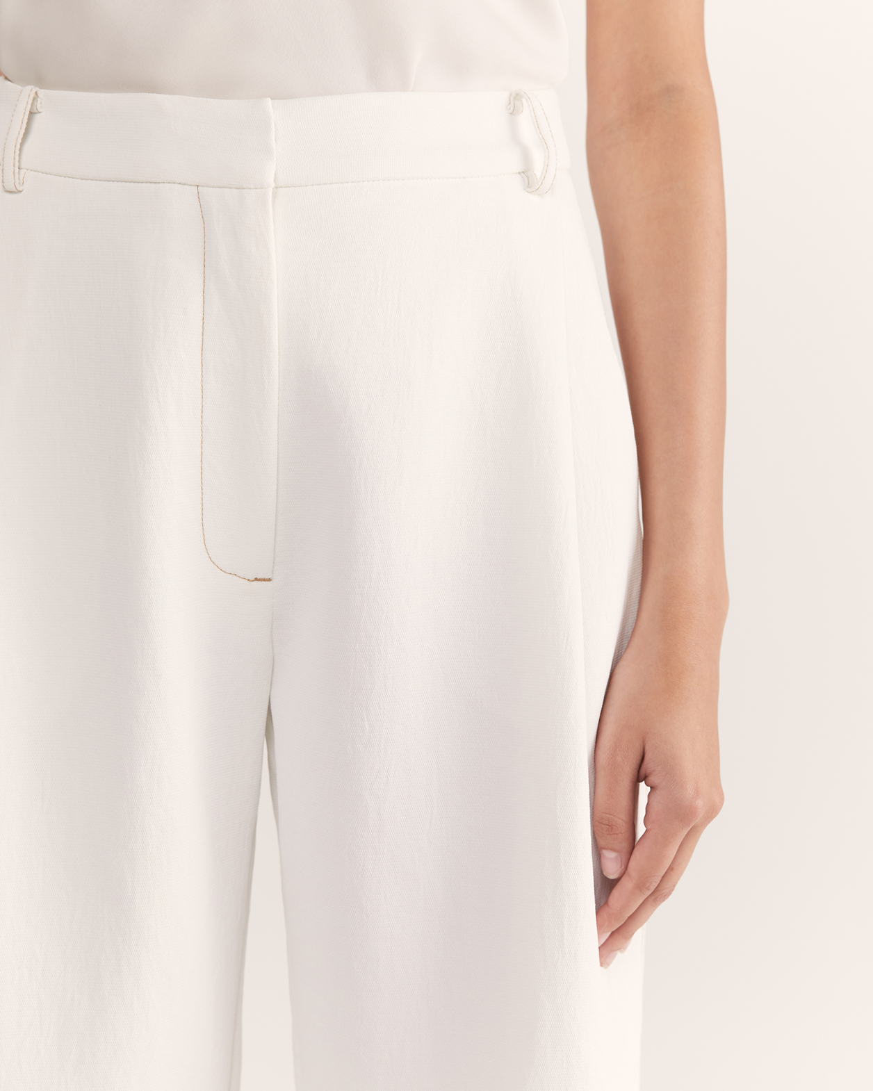 Dharma Tuck Front Culotte in ALABASTER