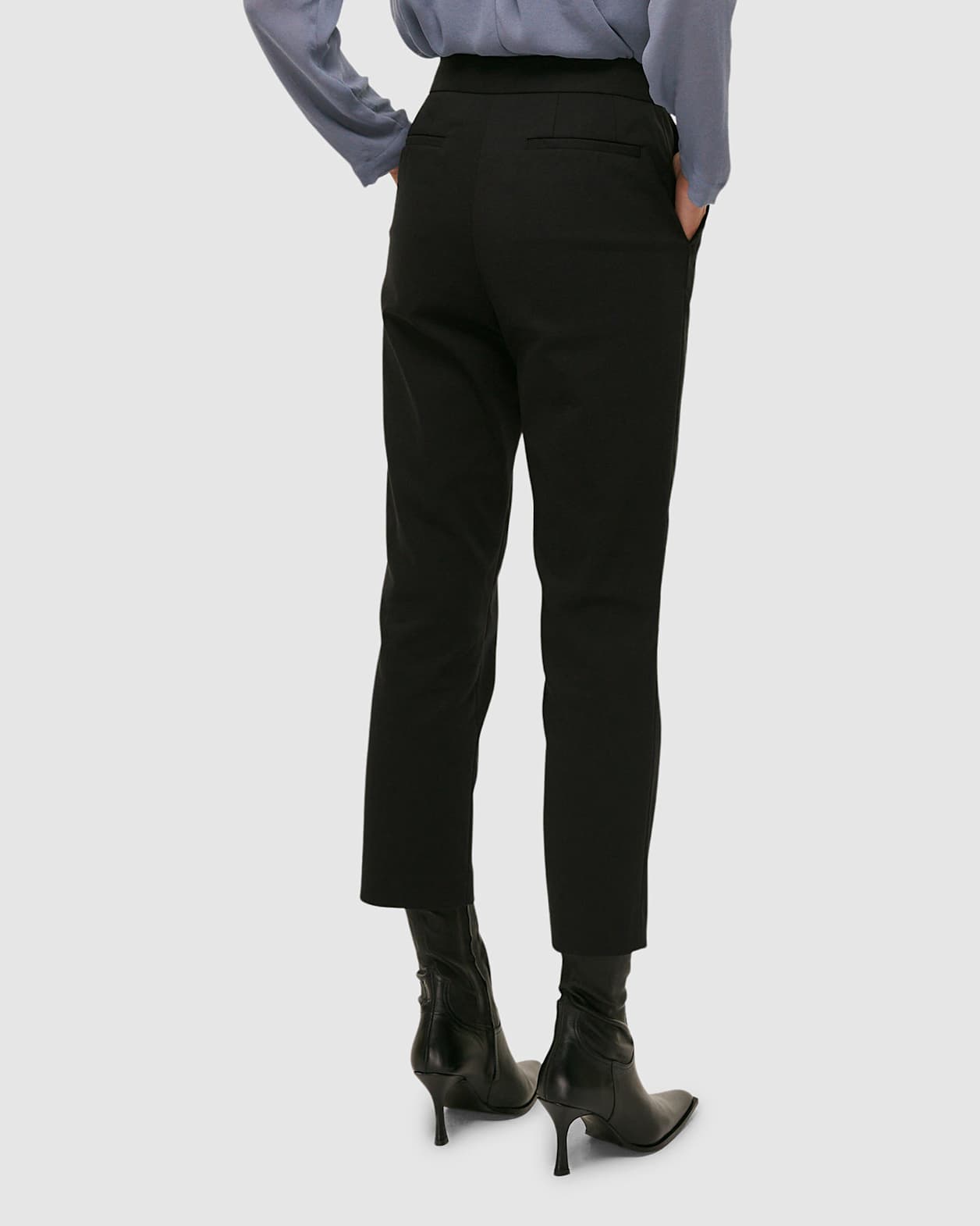 Tia Straight Leg Pant in BLACK