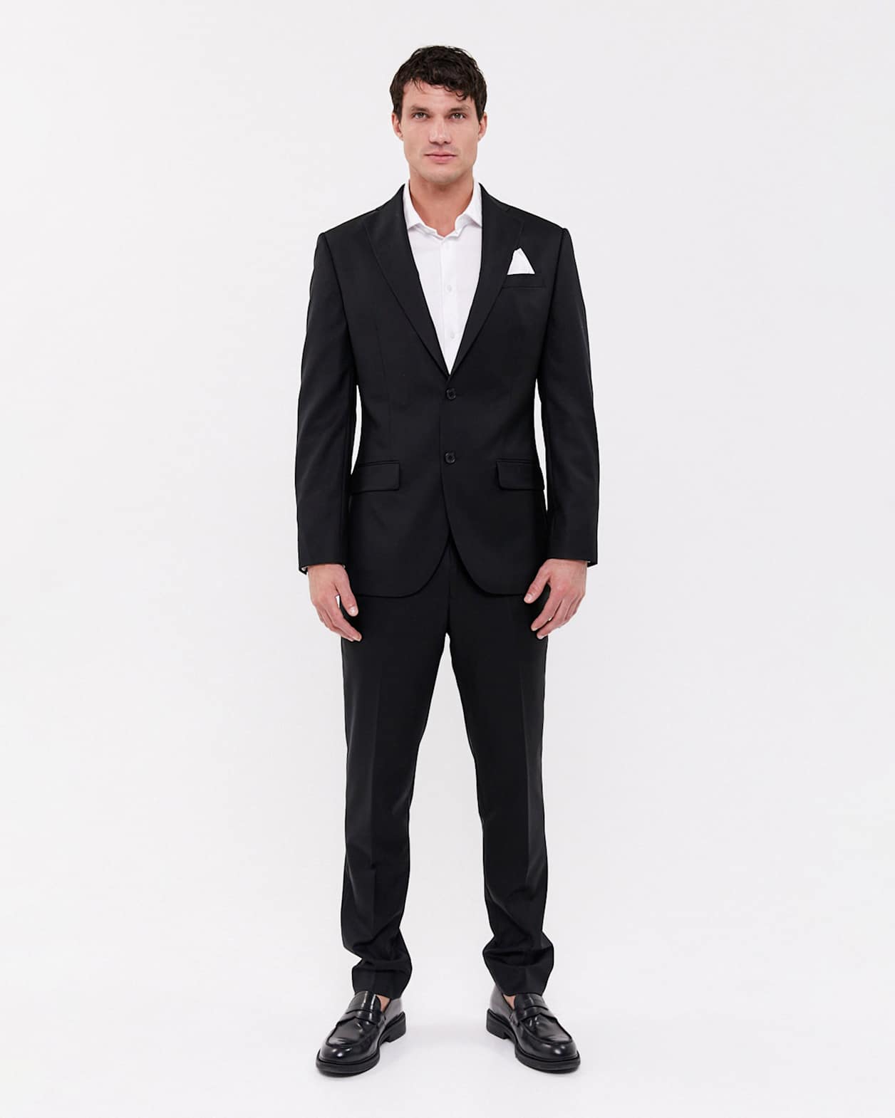 Munroe Pocket Square in WHITE