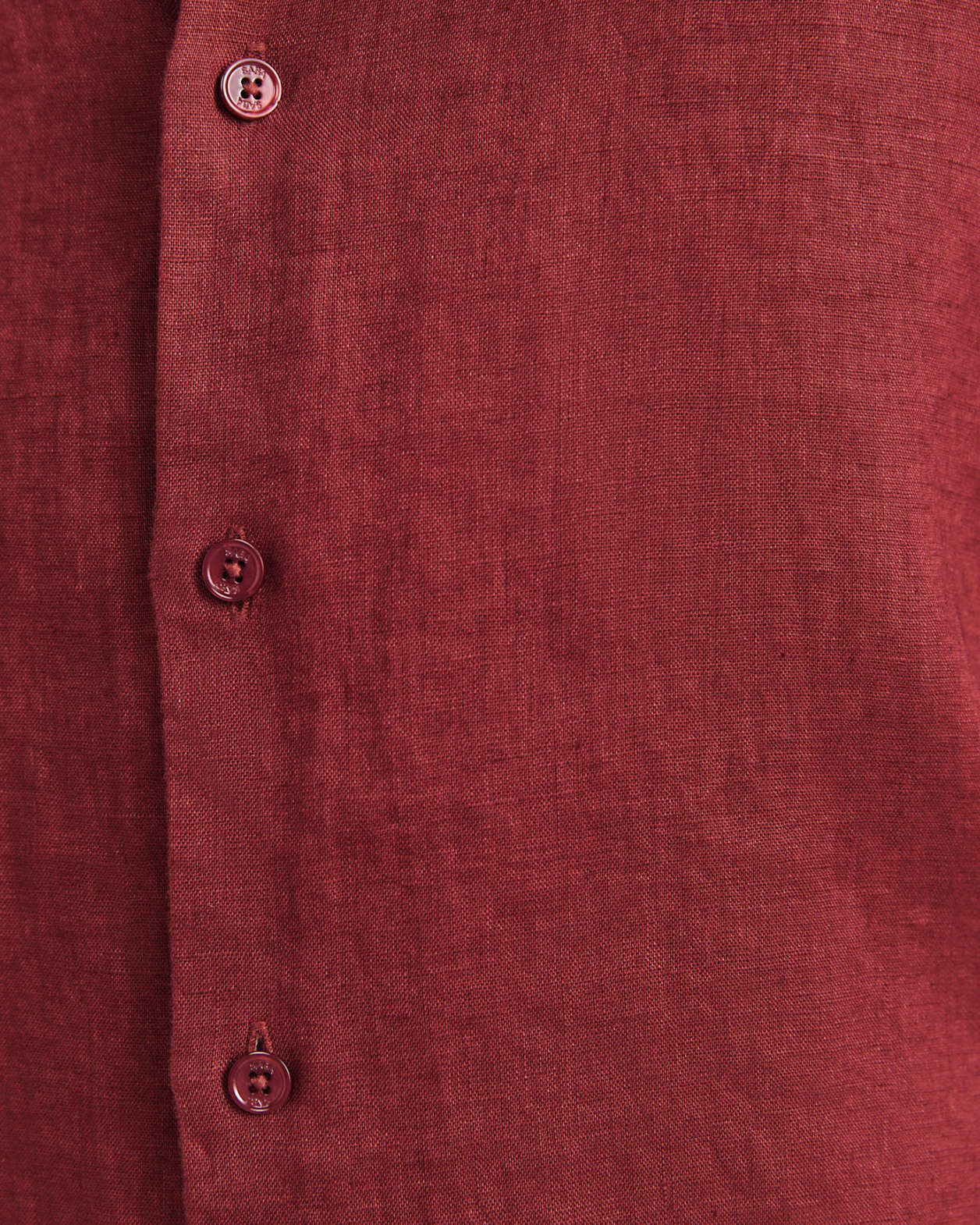 Anderson Long Sleeve Classic Linen Shirt in SANGRIA