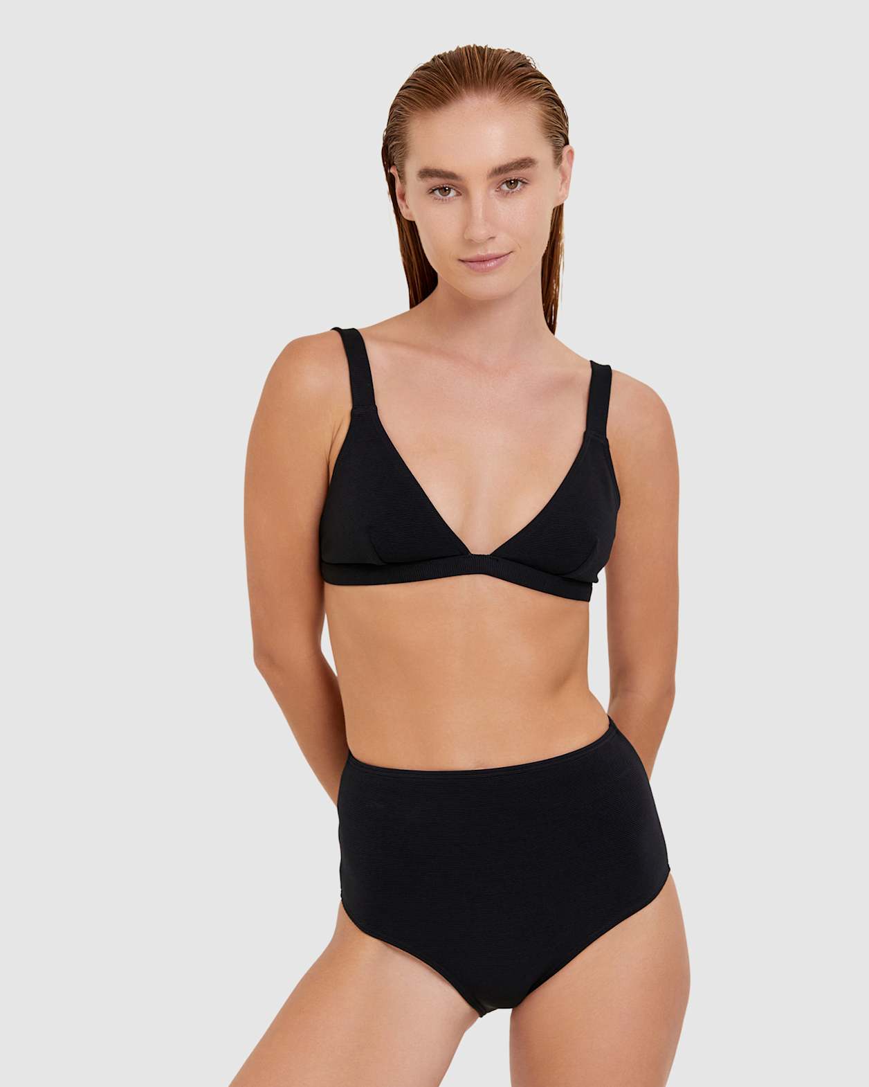 Koa Bikini Highwaist Pant in BLACK