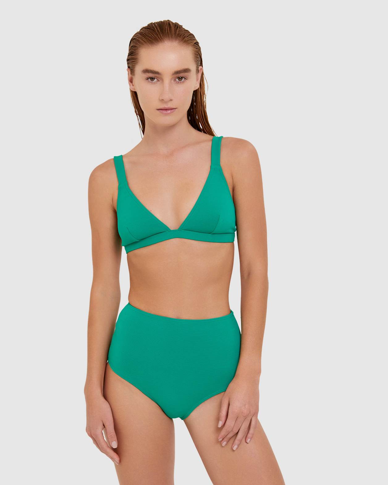 Koa Bikini Highwaist Pant in EMERALD
