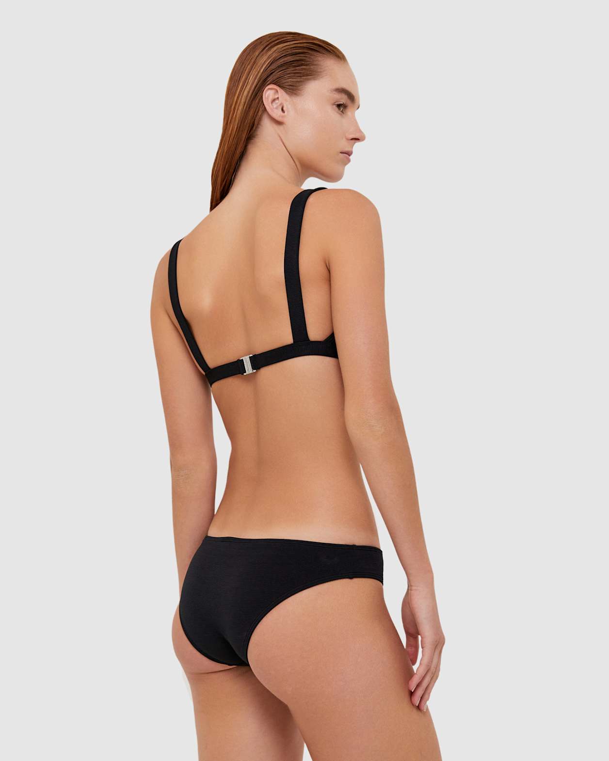 Koa Bikini Triangle Bra in BLACK