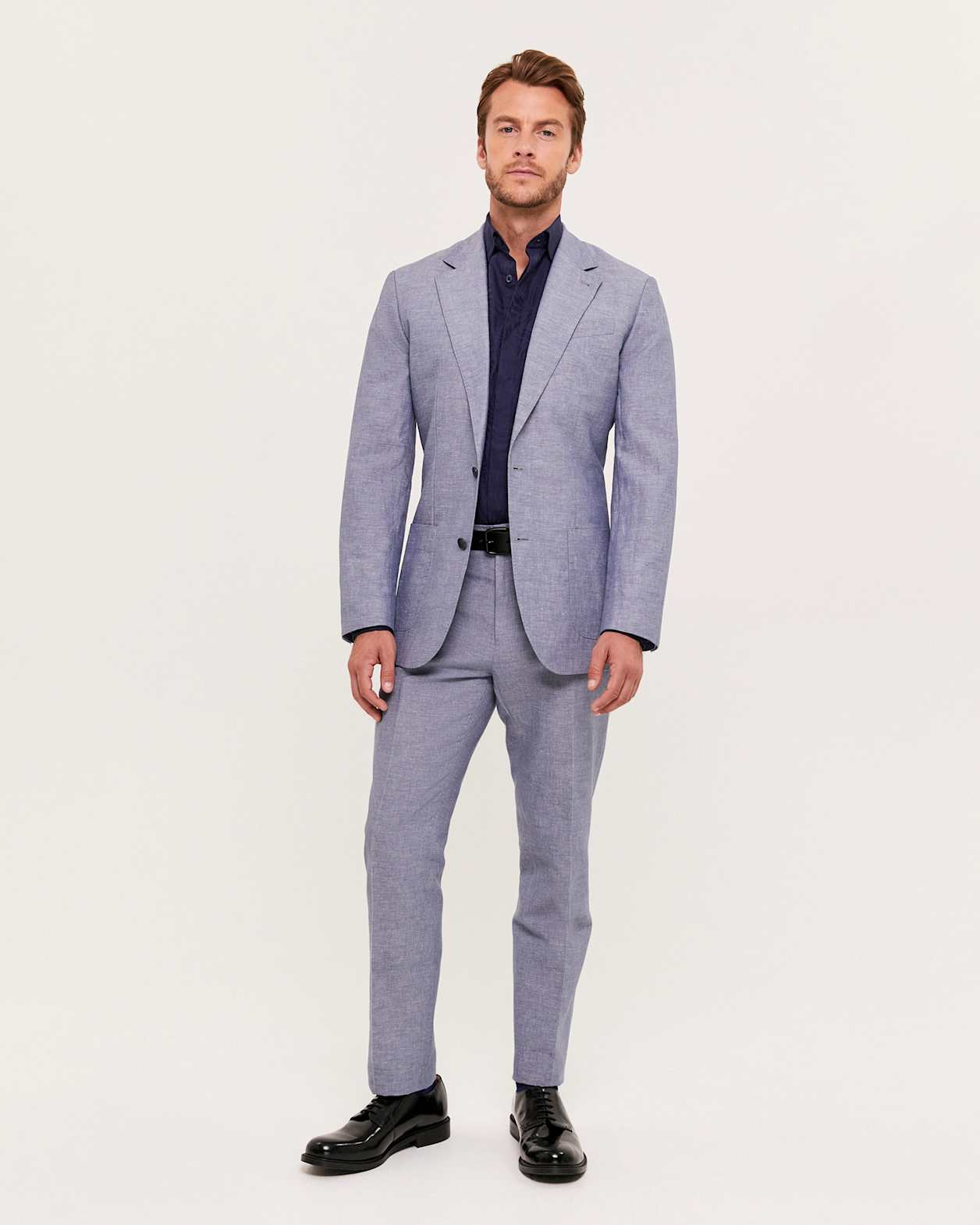 Elias Linen Cotton Jacket in CHAMBRAY