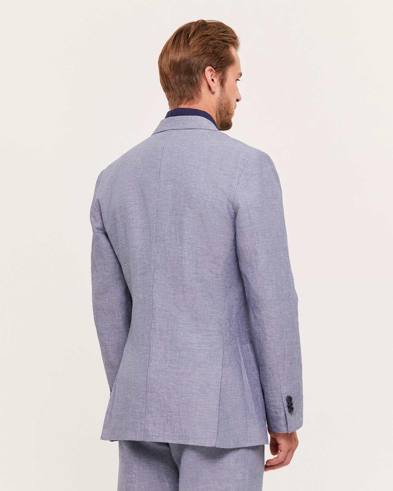 Elias Linen Cotton Jacket in CHAMBRAY