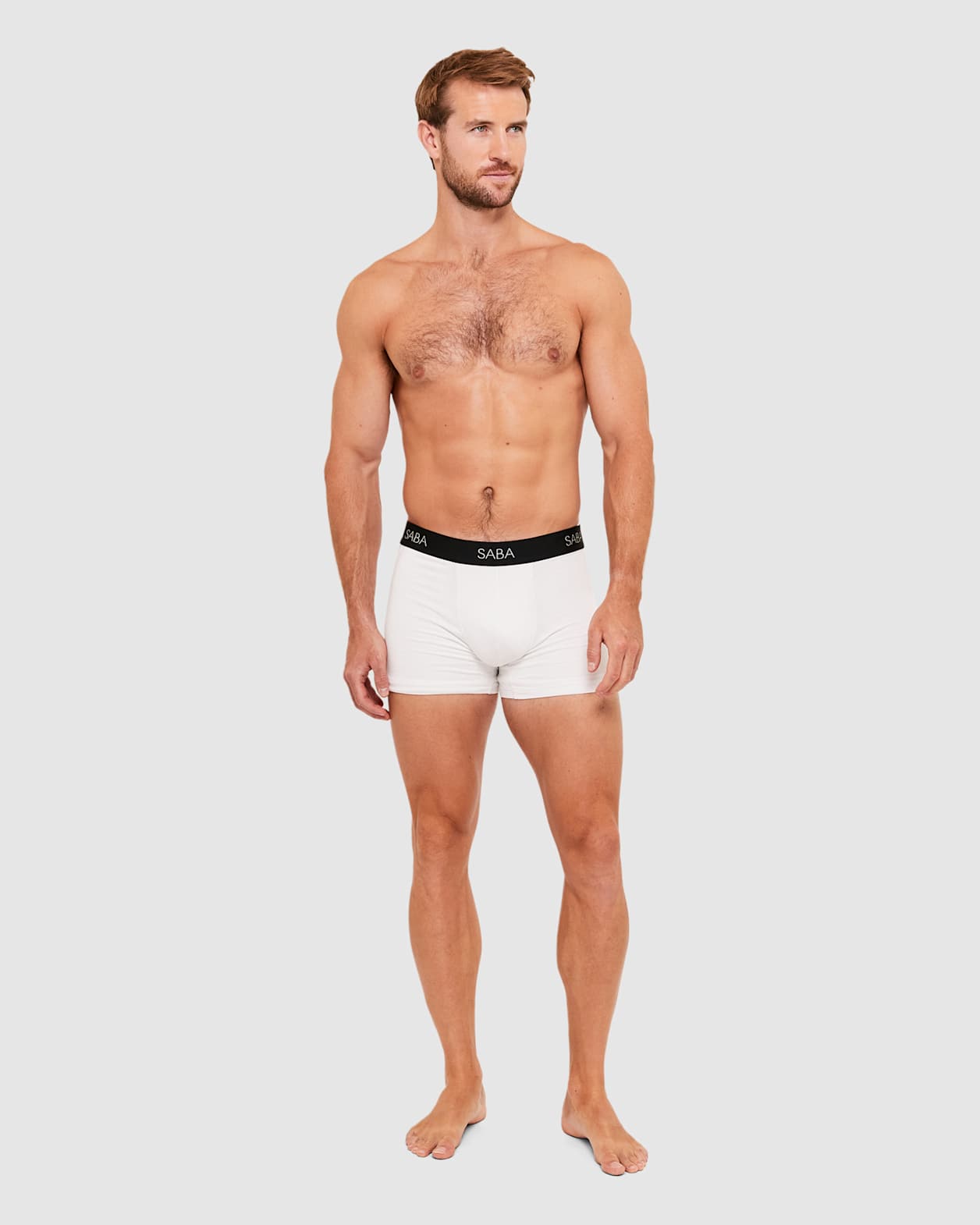 3 Pack White Trunks in WHITE