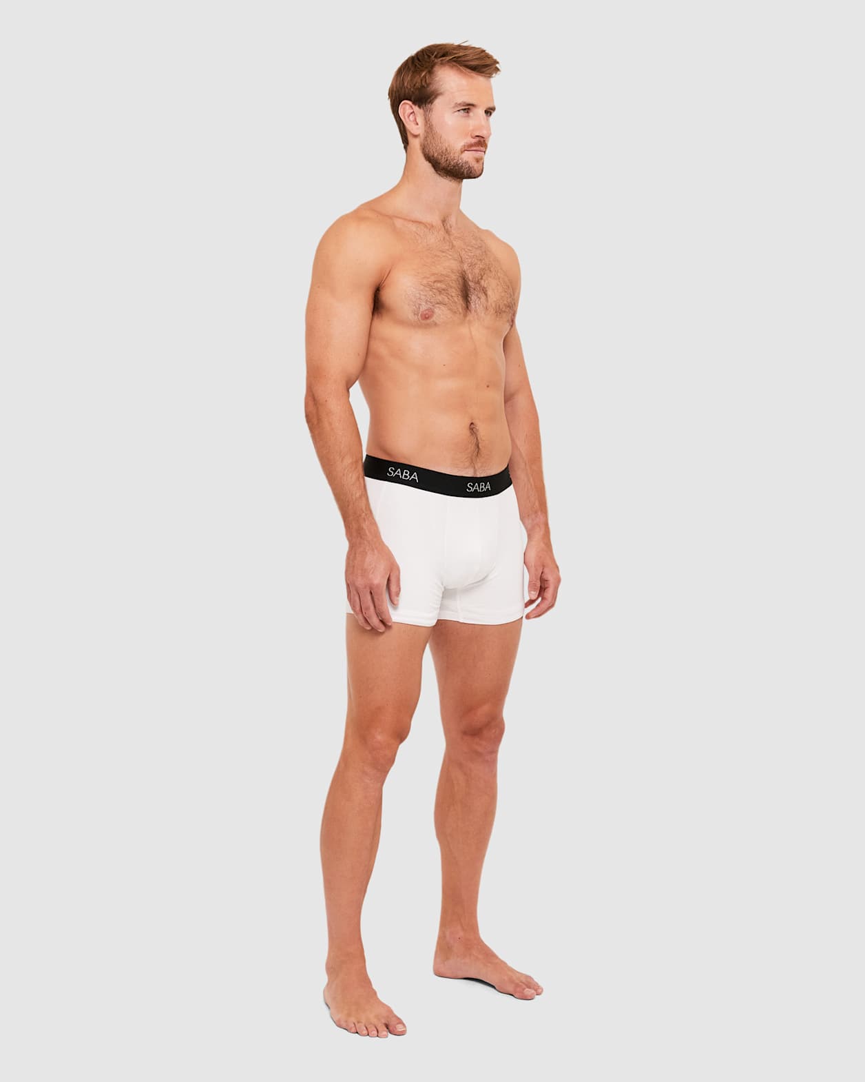 3 Pack White Trunks in WHITE