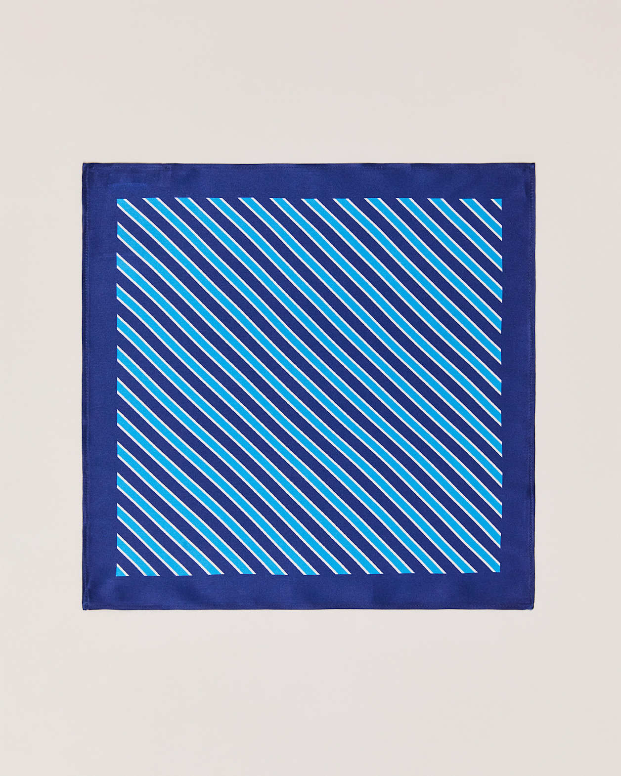 Dali Silk Pocket Square in COOL BLUE