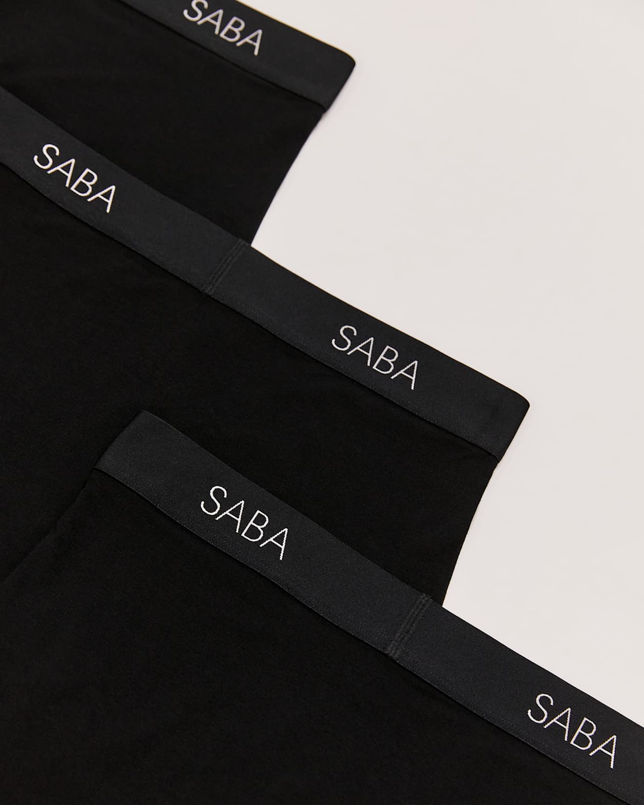 3 Pack Black Trunks in BLACK