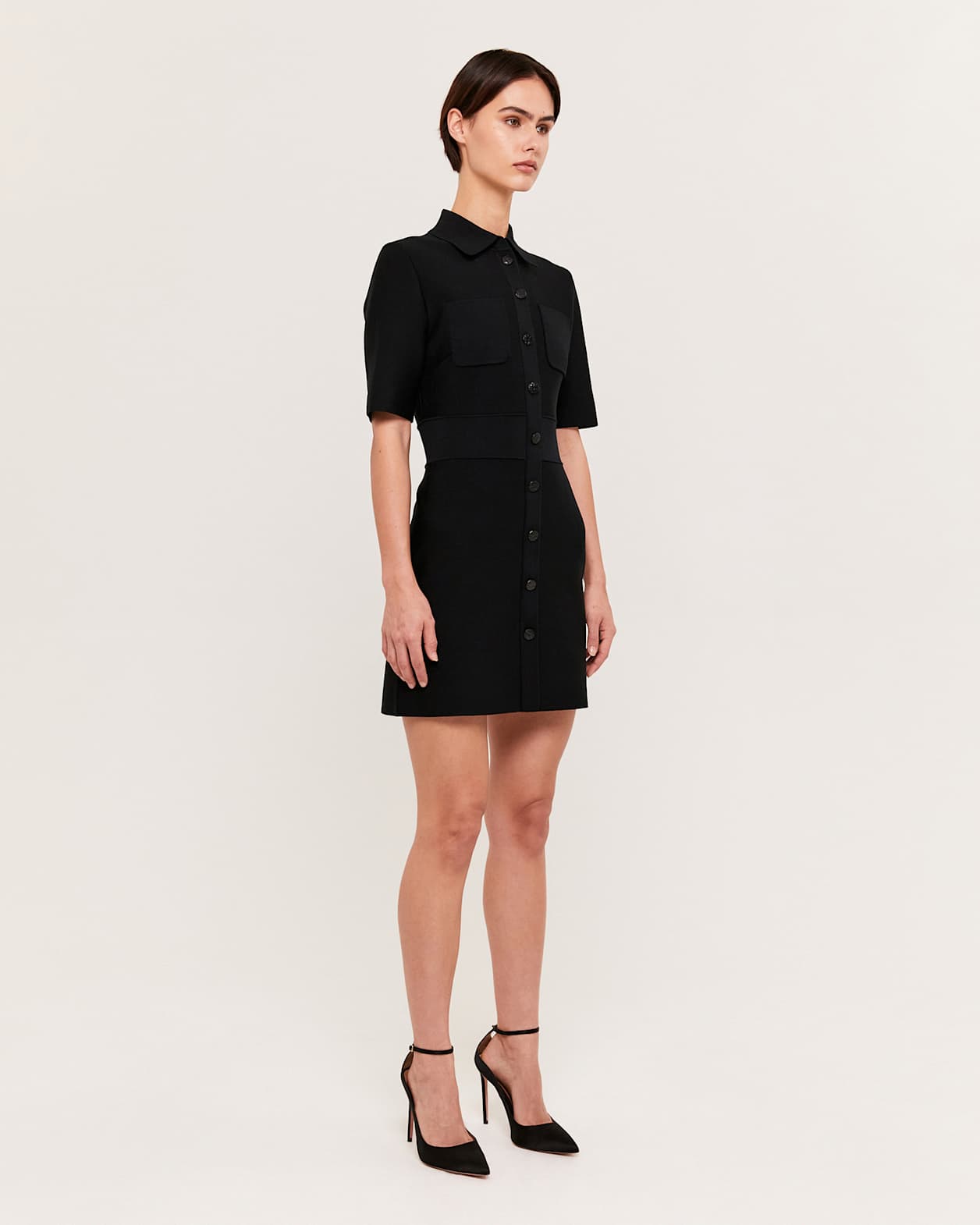 Amara Milano Pocket Mini Dress in BLACK