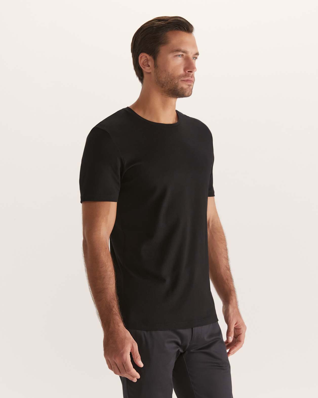 Daniel Crew Neck Tee in BLACK