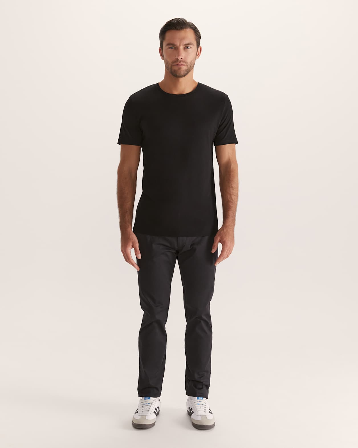 Daniel Crew Neck Tee in BLACK