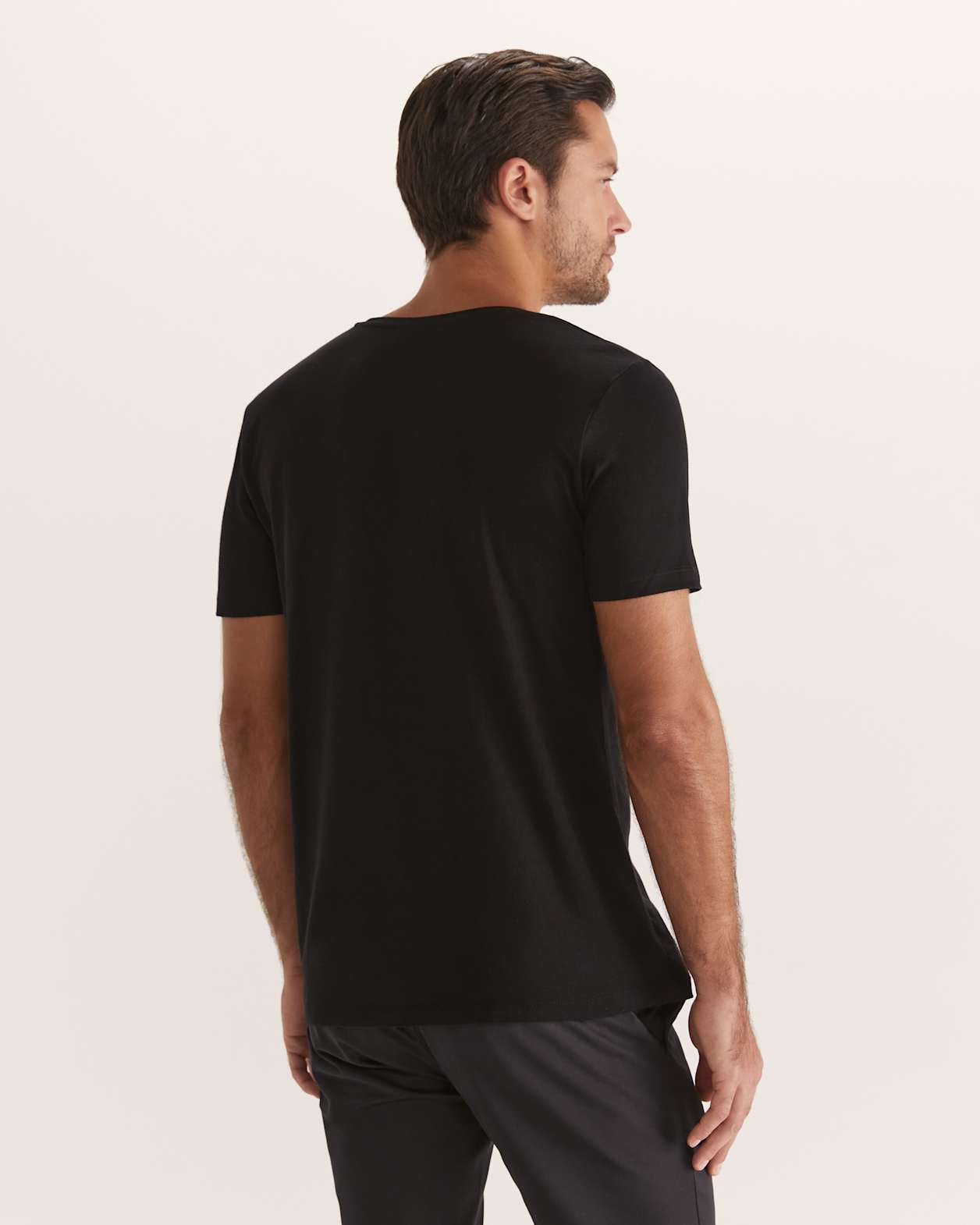 Daniel Crew Neck Tee in BLACK