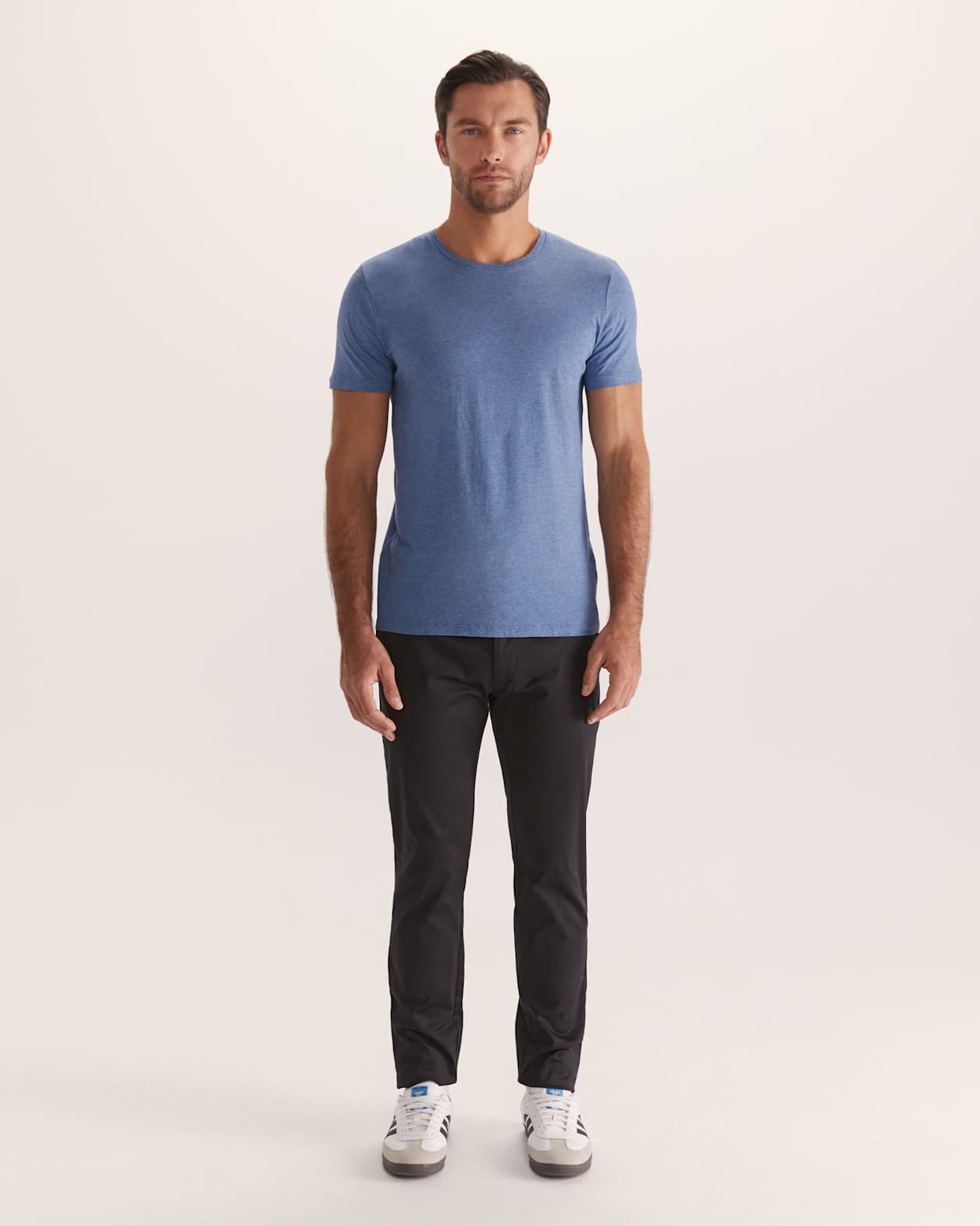 Daniel Crew Neck Tee in MIDNIGHT MELANGE