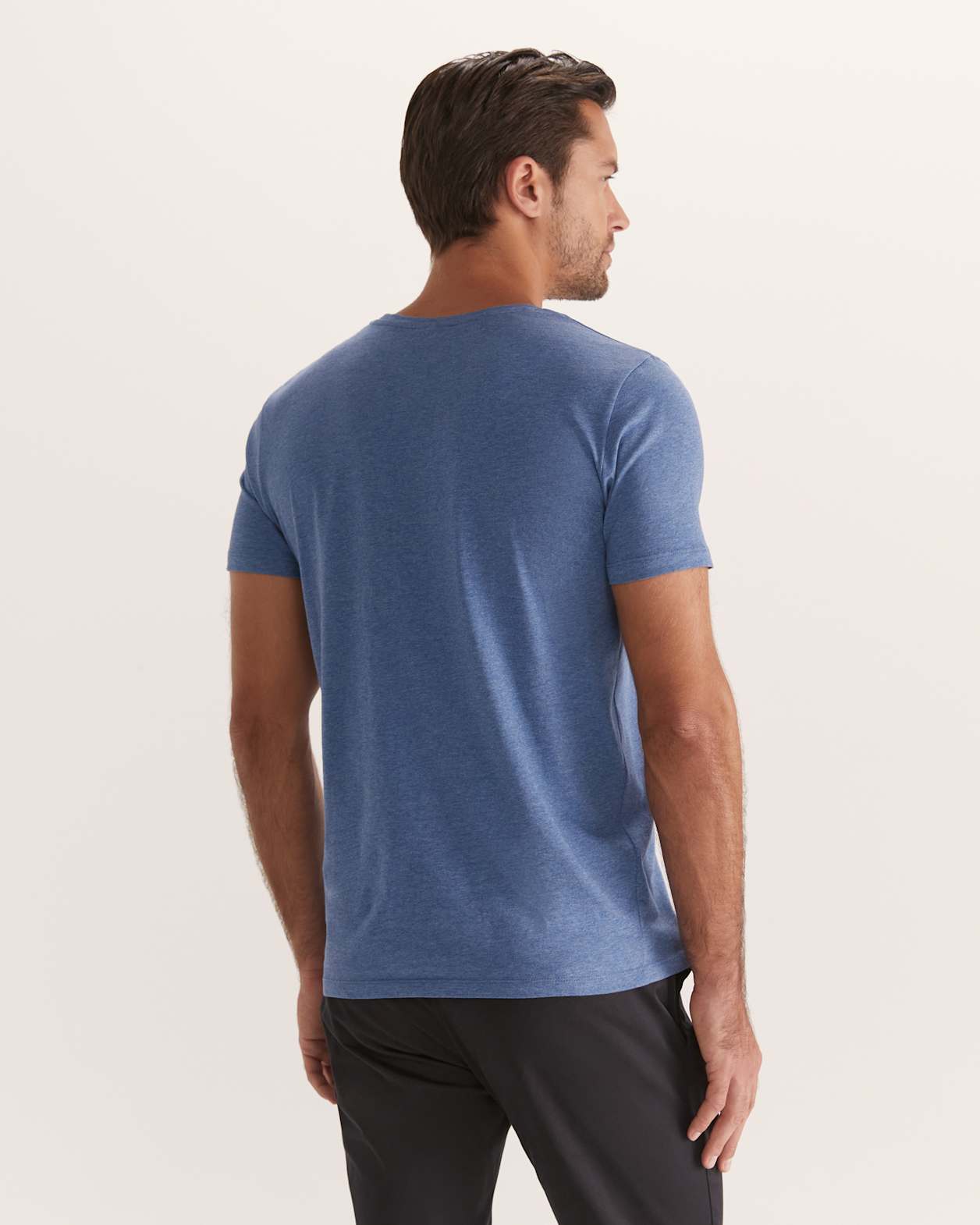 Daniel Crew Neck Tee in MIDNIGHT MELANGE