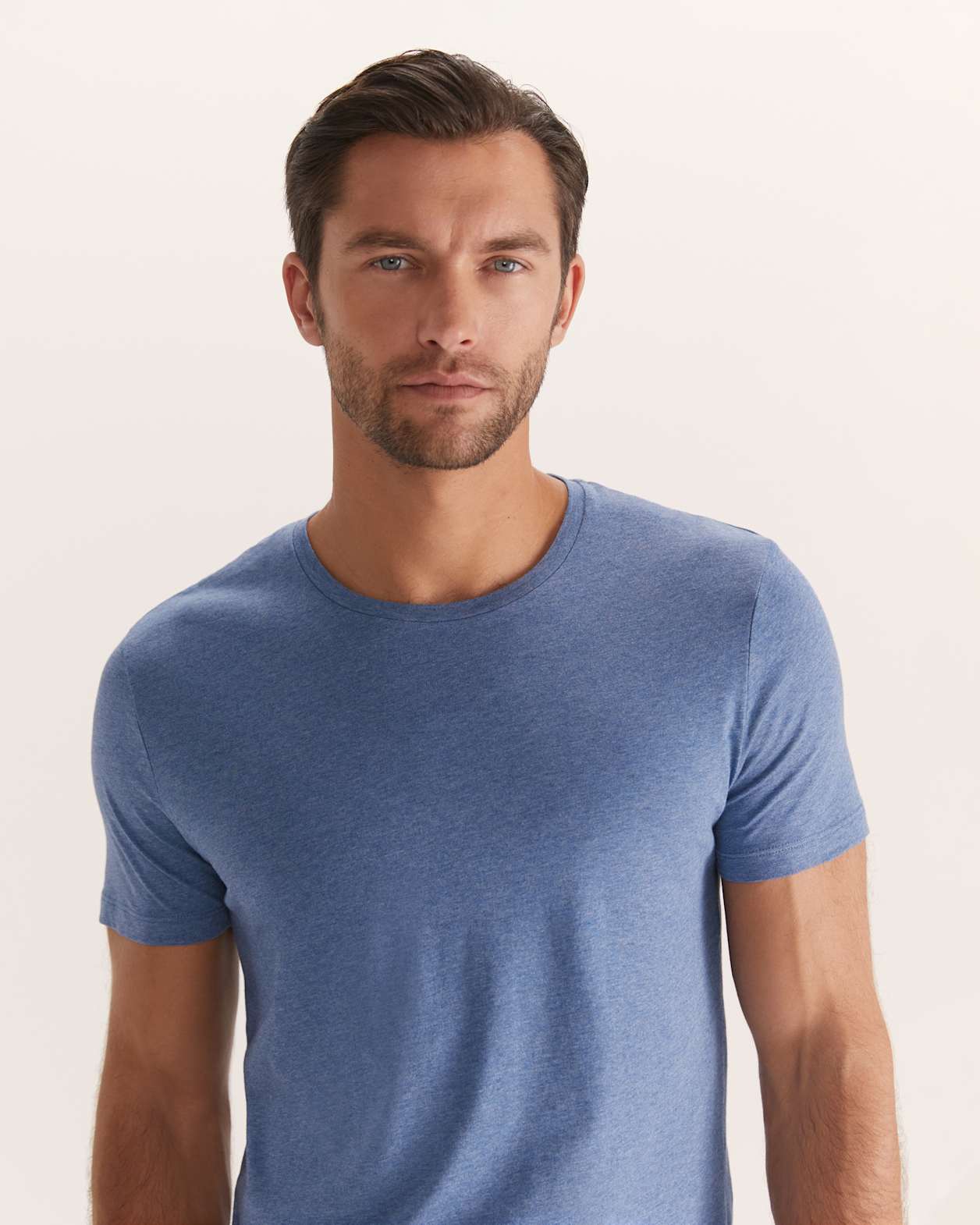 Daniel Crew Neck Tee in MIDNIGHT MELANGE