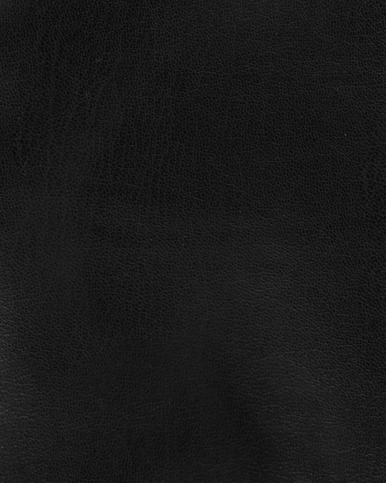 Faux Leather Knot Bag in BLACK