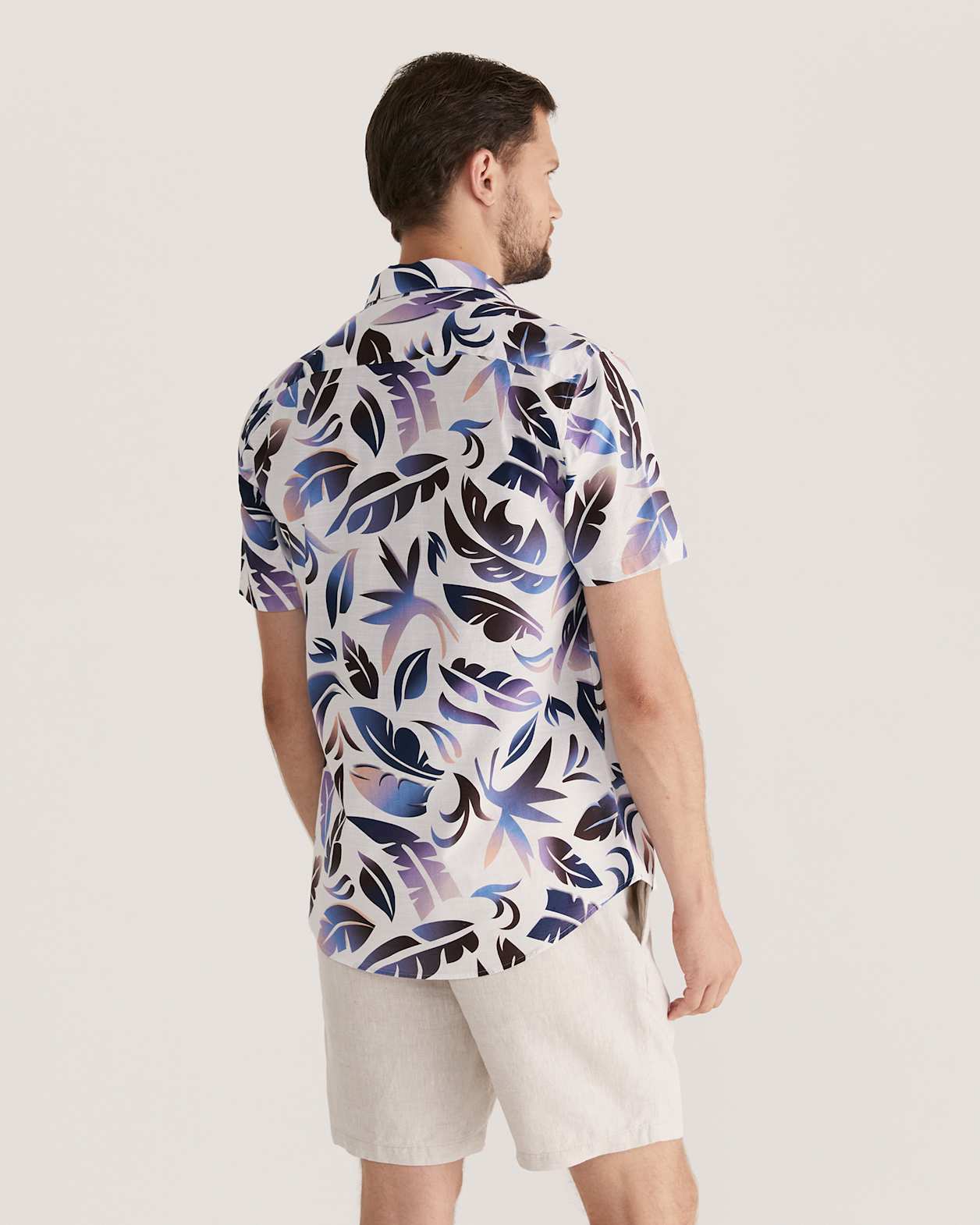 Crawford Short Sleeve Classic Print Shirt in PRINT