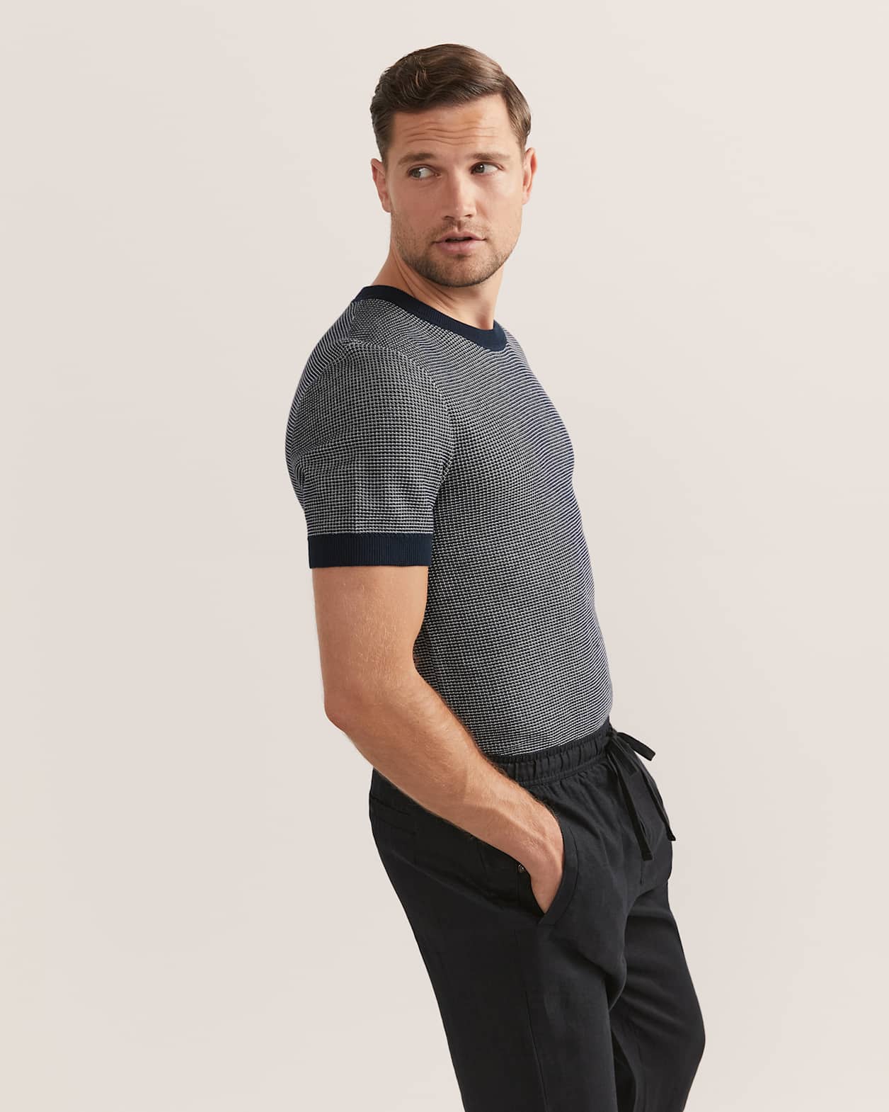 Kent Linen Pant in BLACK