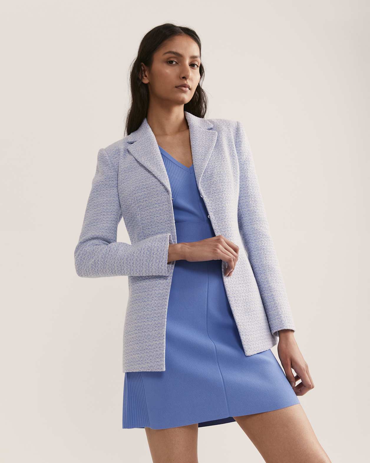 Vicky Milano Rib Top in AZURE