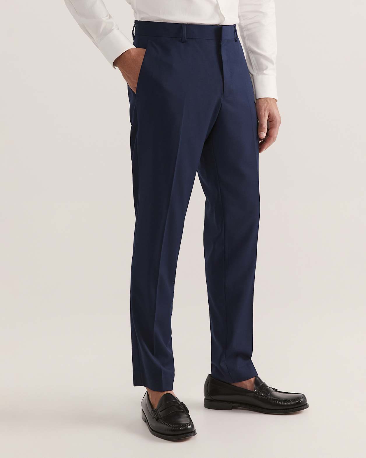 Moncur Wool Suit Pant in NAVY