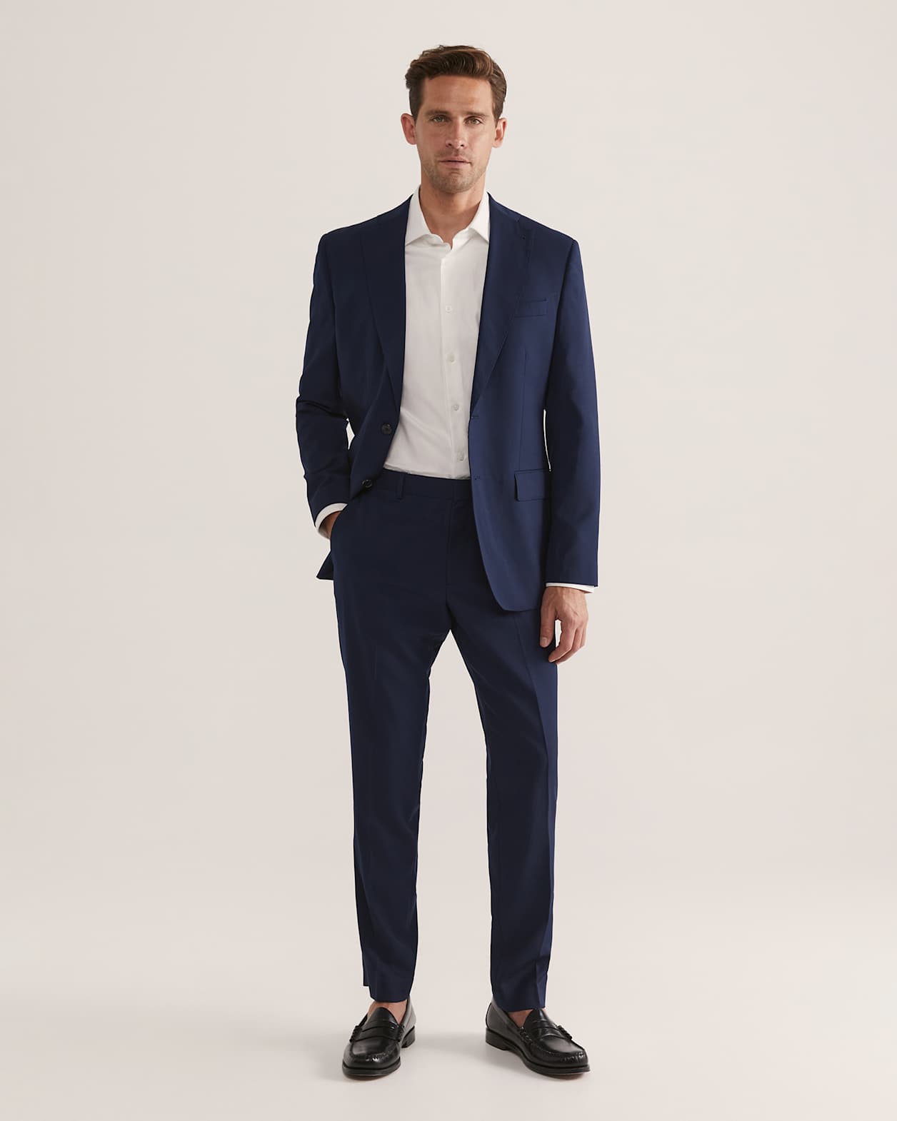 Moncur Wool Suit Pant in NAVY