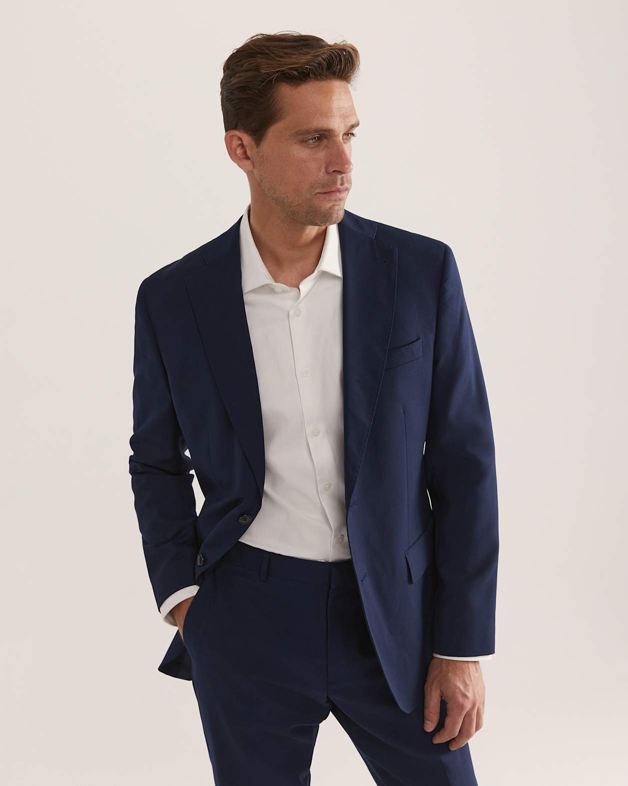 Moncur Wool Suit Pant in NAVY