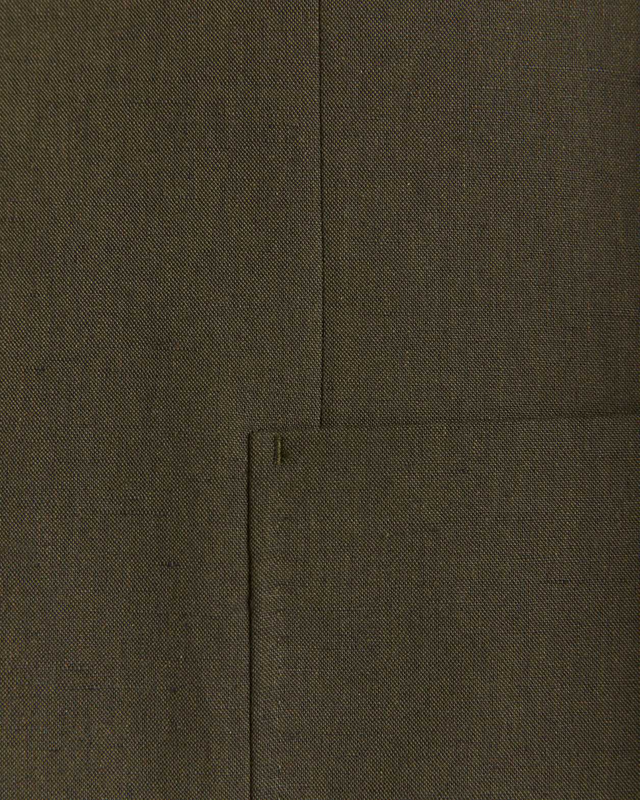 Brookes Cotton Linen Item Blazer in KHAKI