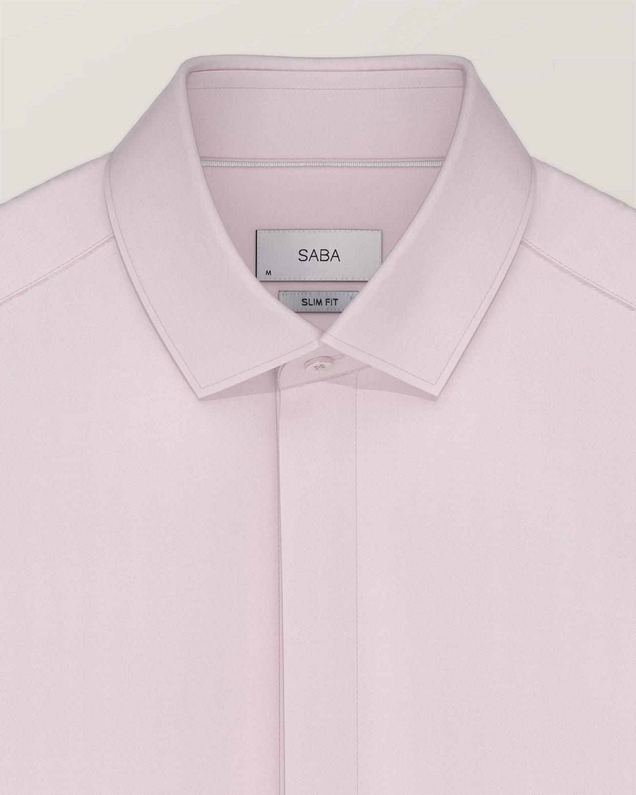 Stretch Poplin Shirt in PINK
