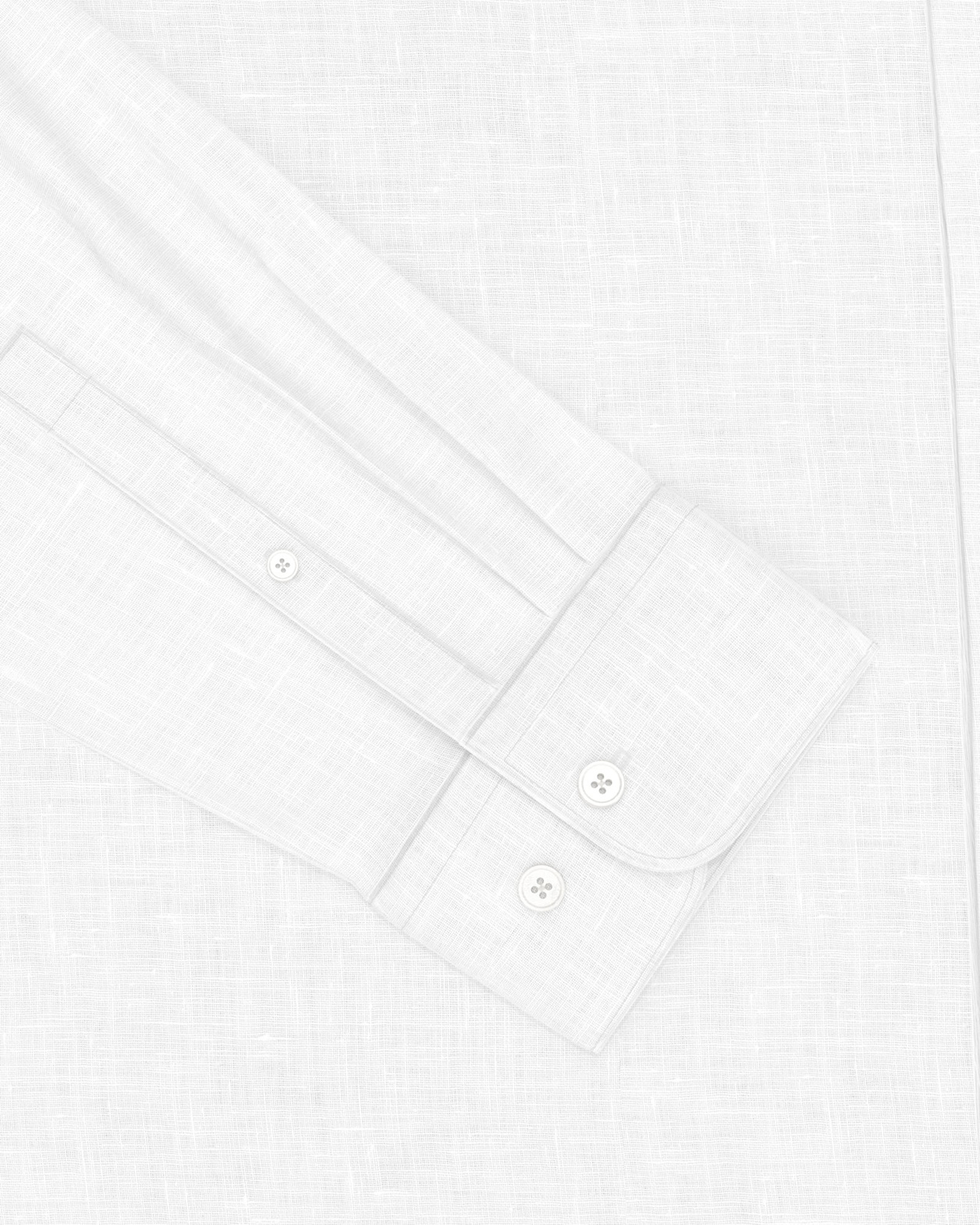 Julian Slim Linen Shirt in WHITE