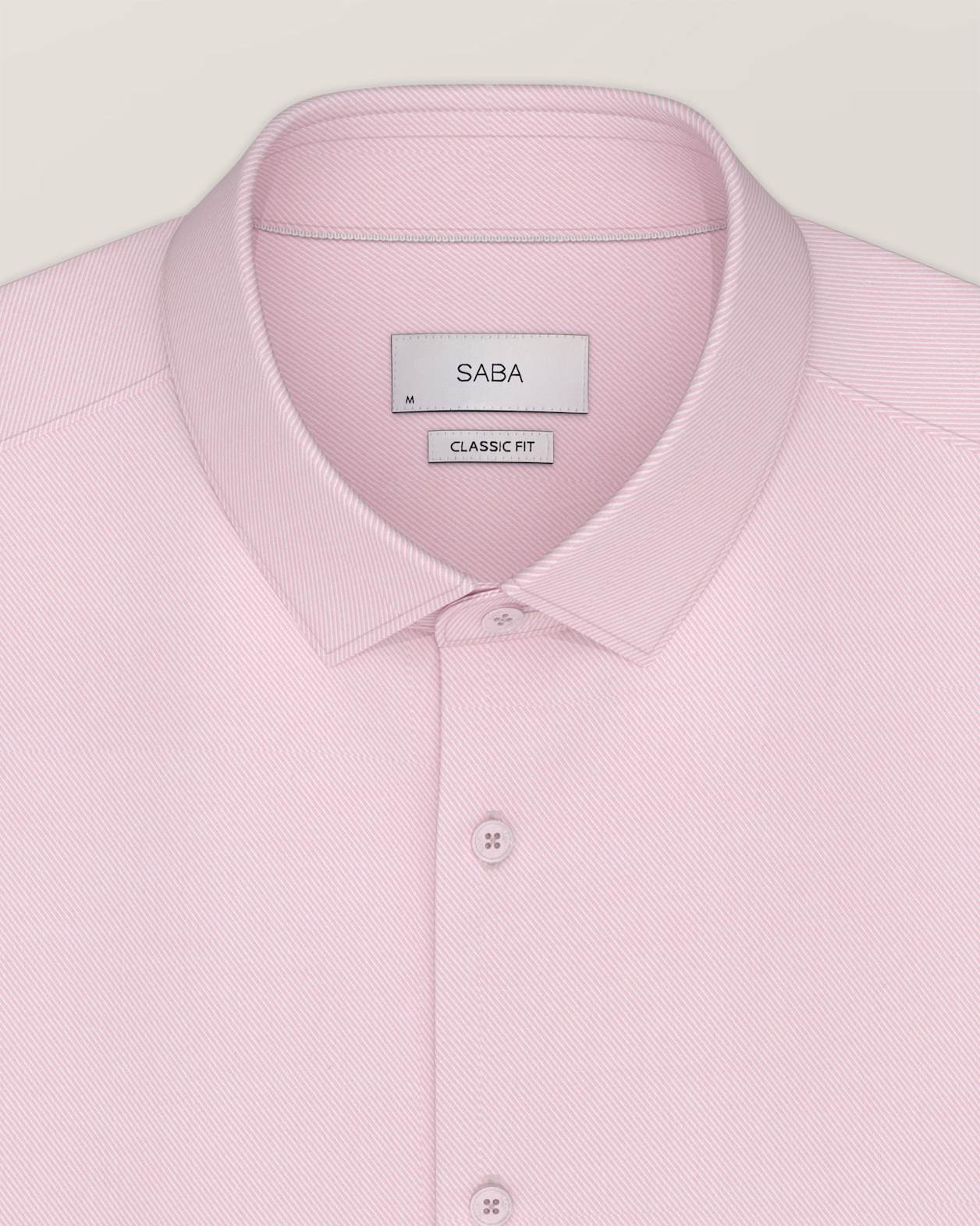 Munroe Easy Care Twill Shirt in PINK