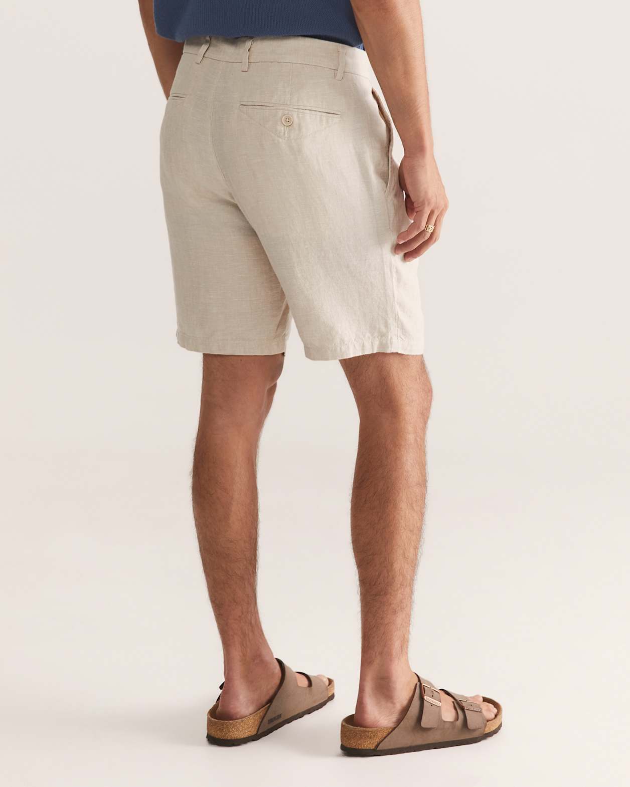 Luca Linen Short in OATMEAL