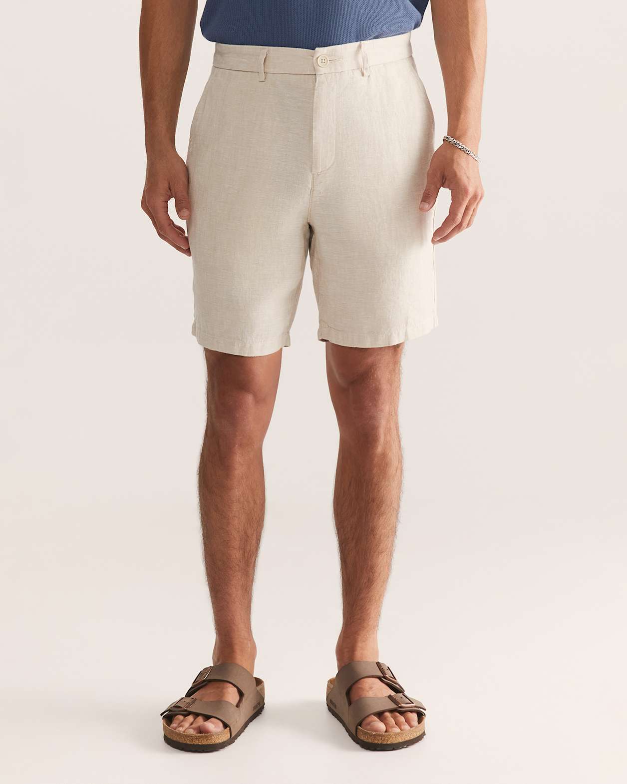 Luca Linen Short in OATMEAL
