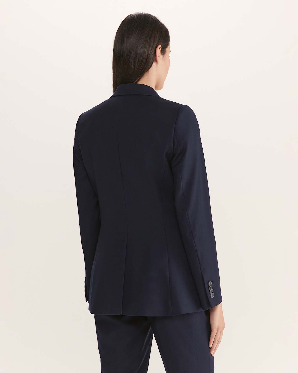 Celeste Wool Suit Blazer in FRENCH NAVY