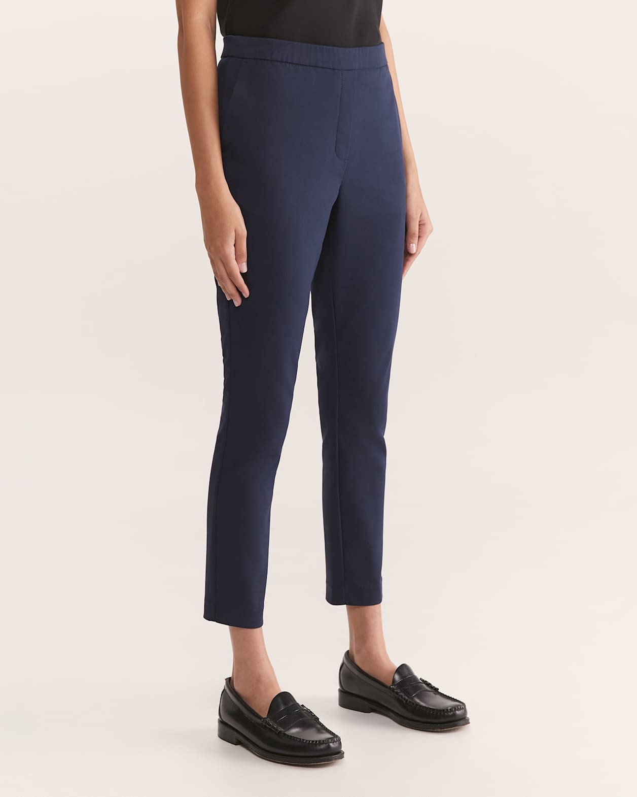 Tia Pull On Pant in INK
