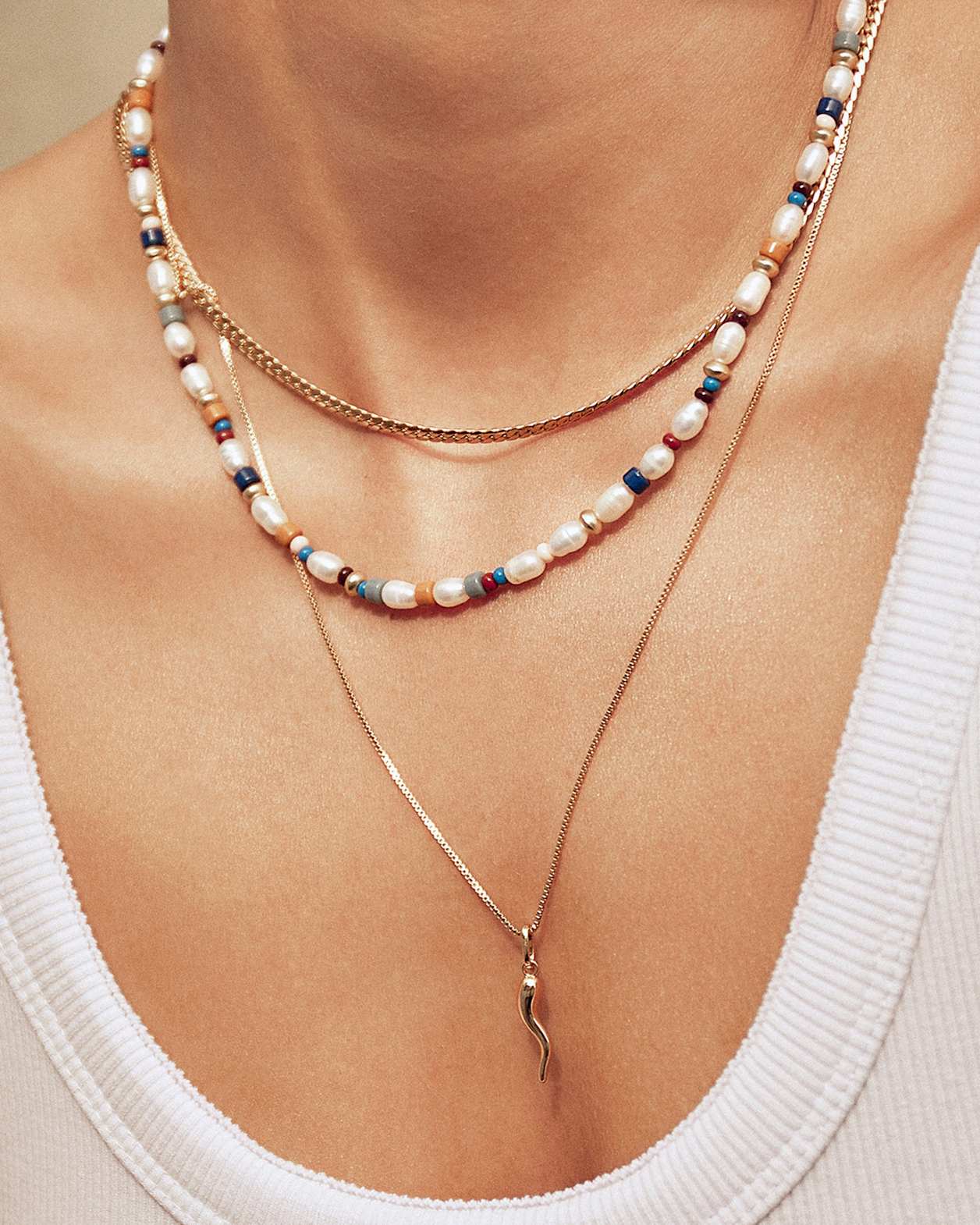 Arms Of Eve Chelsea Beaded Necklace in MULTI