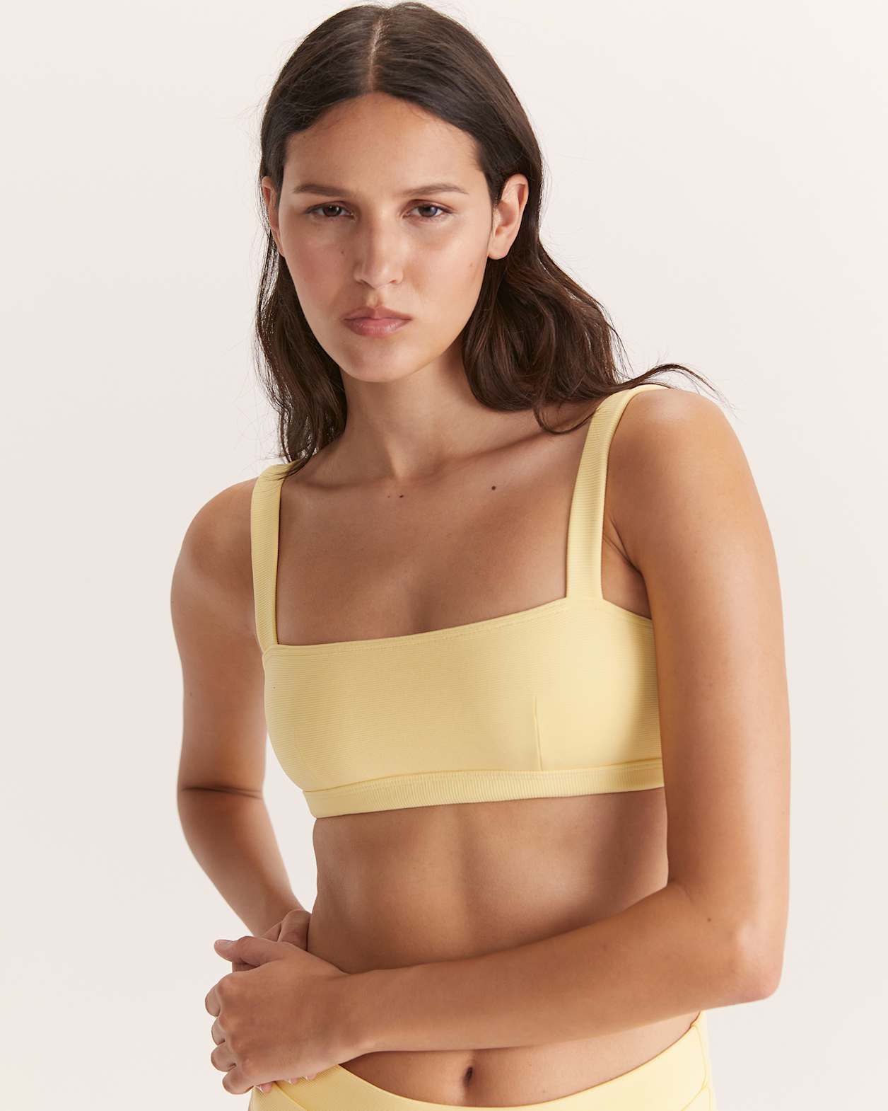 Koa Bikini Balconette Bra in LEMON