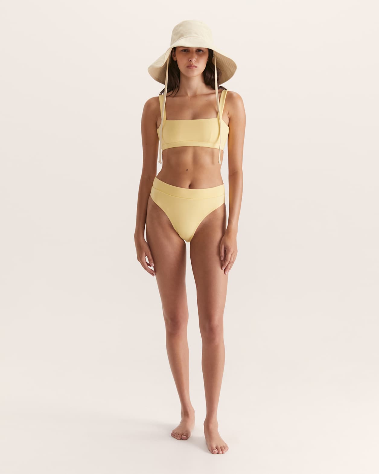 Koa Bikini Balconette Bra in LEMON
