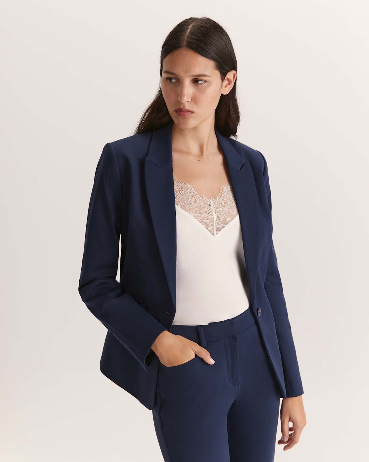 Tia Suit Pant in INK