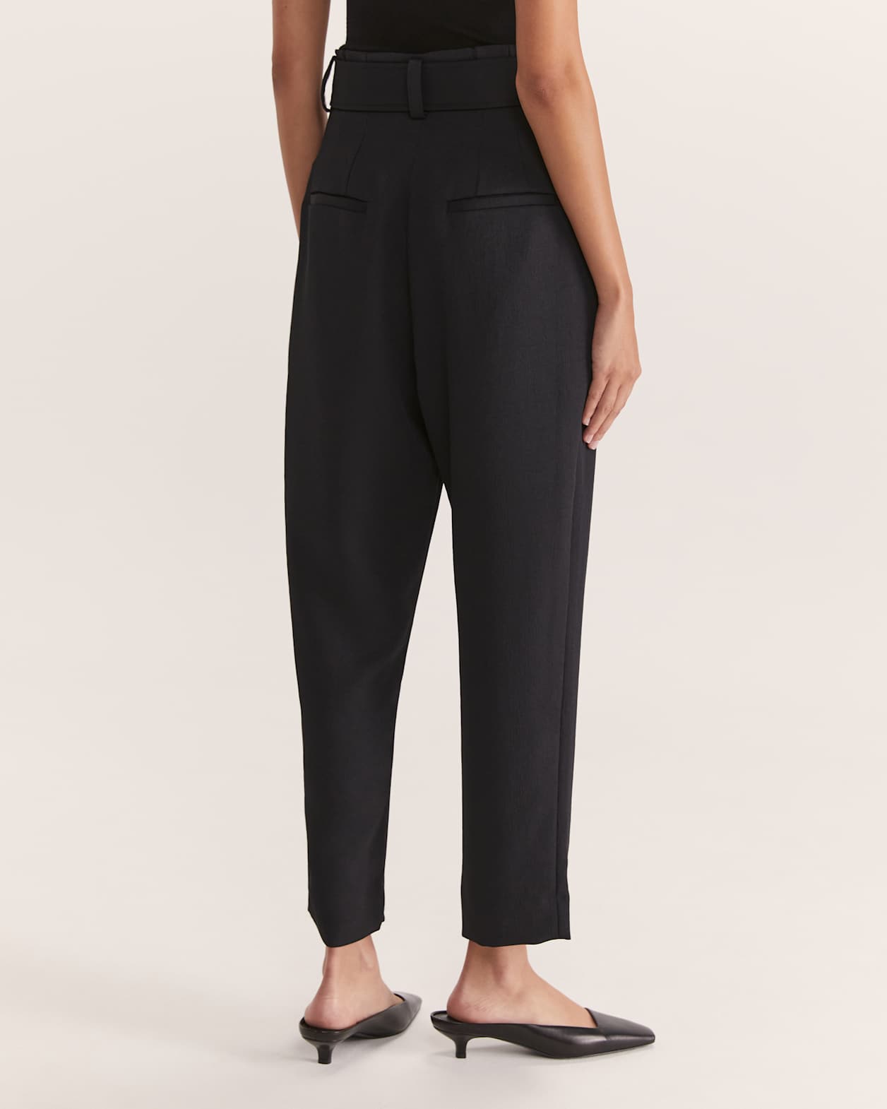 Dharma Belted Slim Pant in BLACK