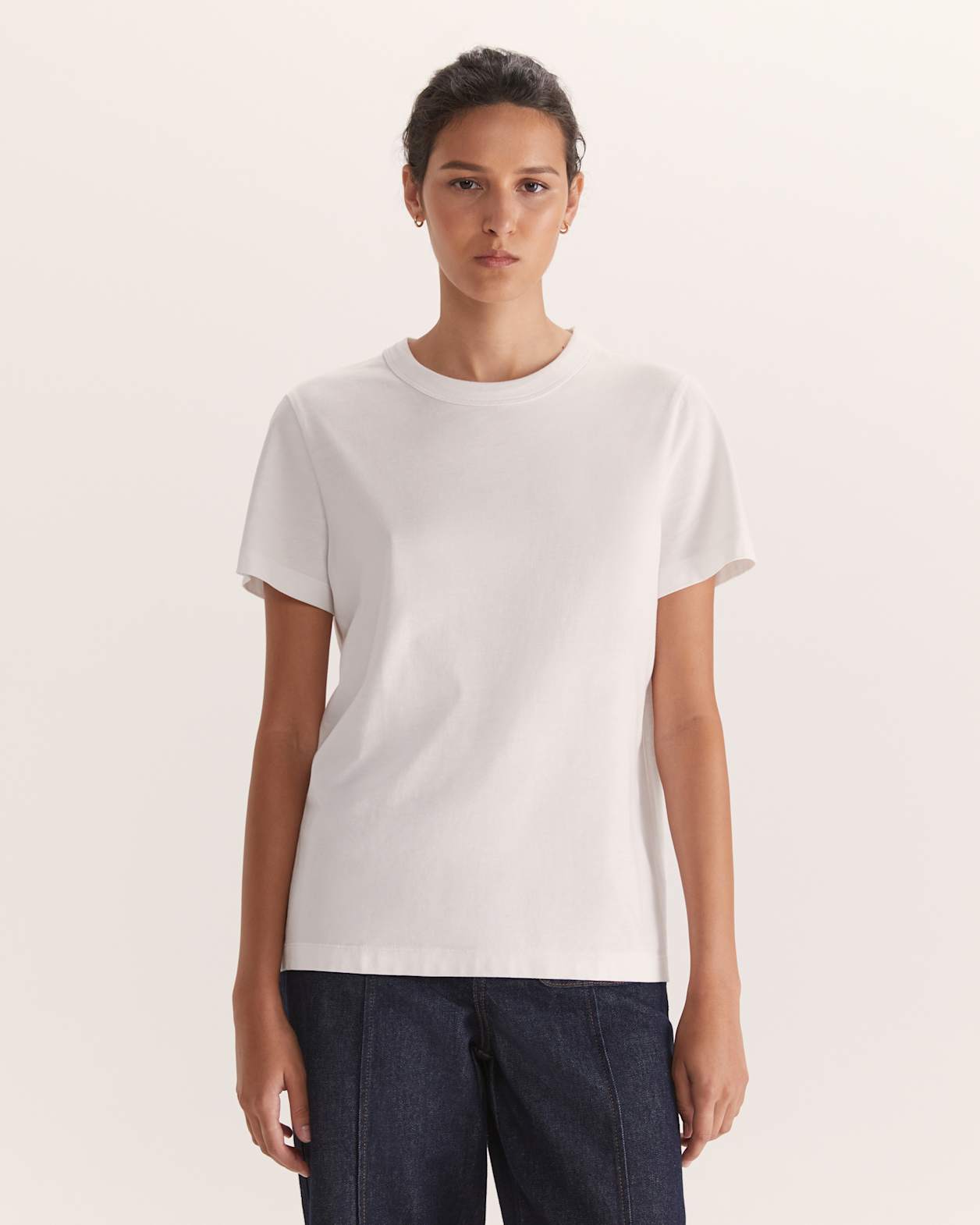 Blair Short Sleeve Tee in WHITE