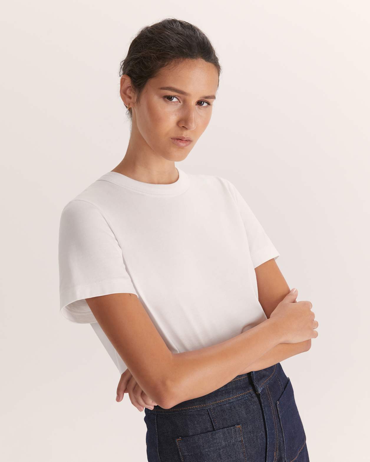 Blair Short Sleeve Tee in WHITE