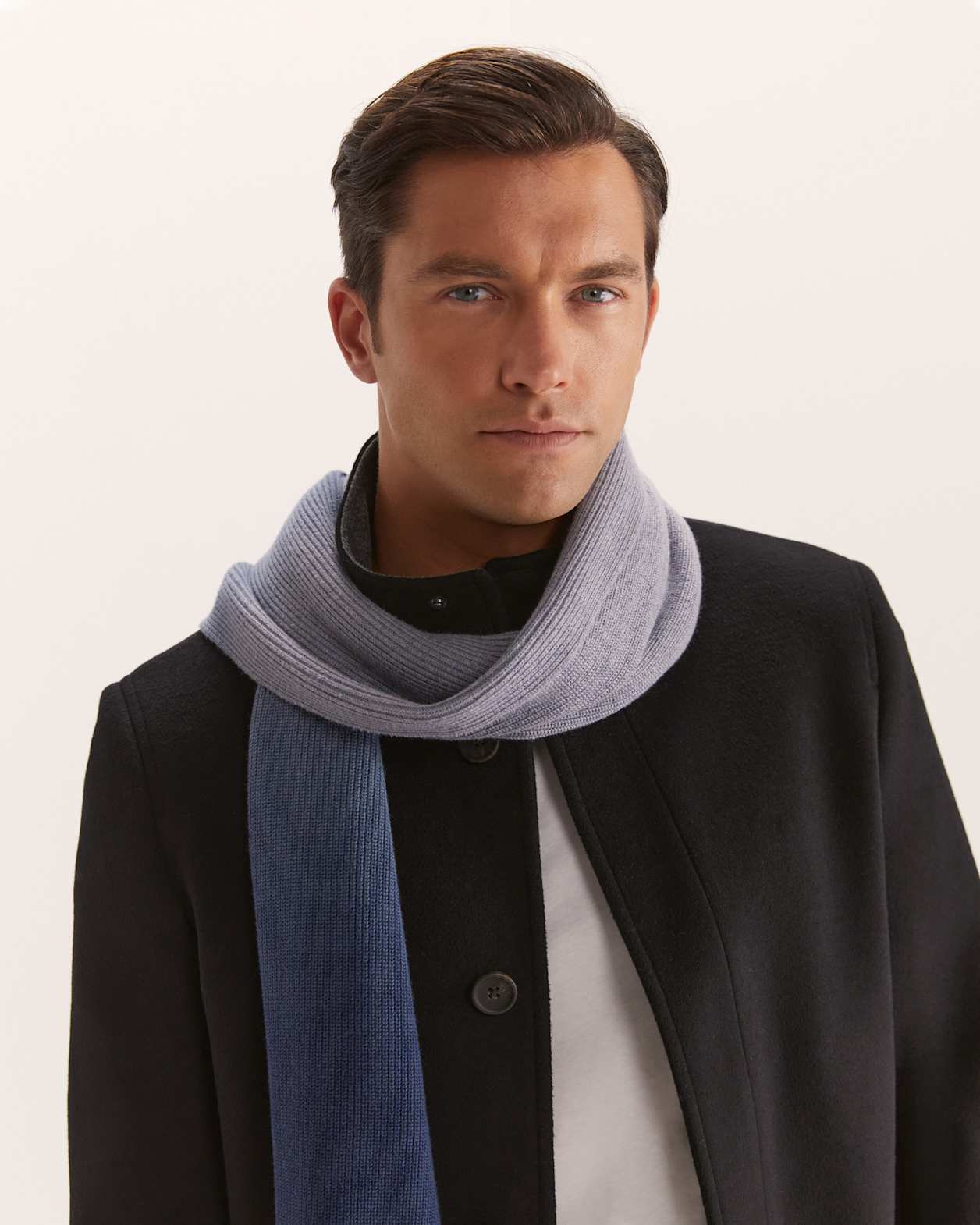 Leo Dip Dye Scarf in BLUE