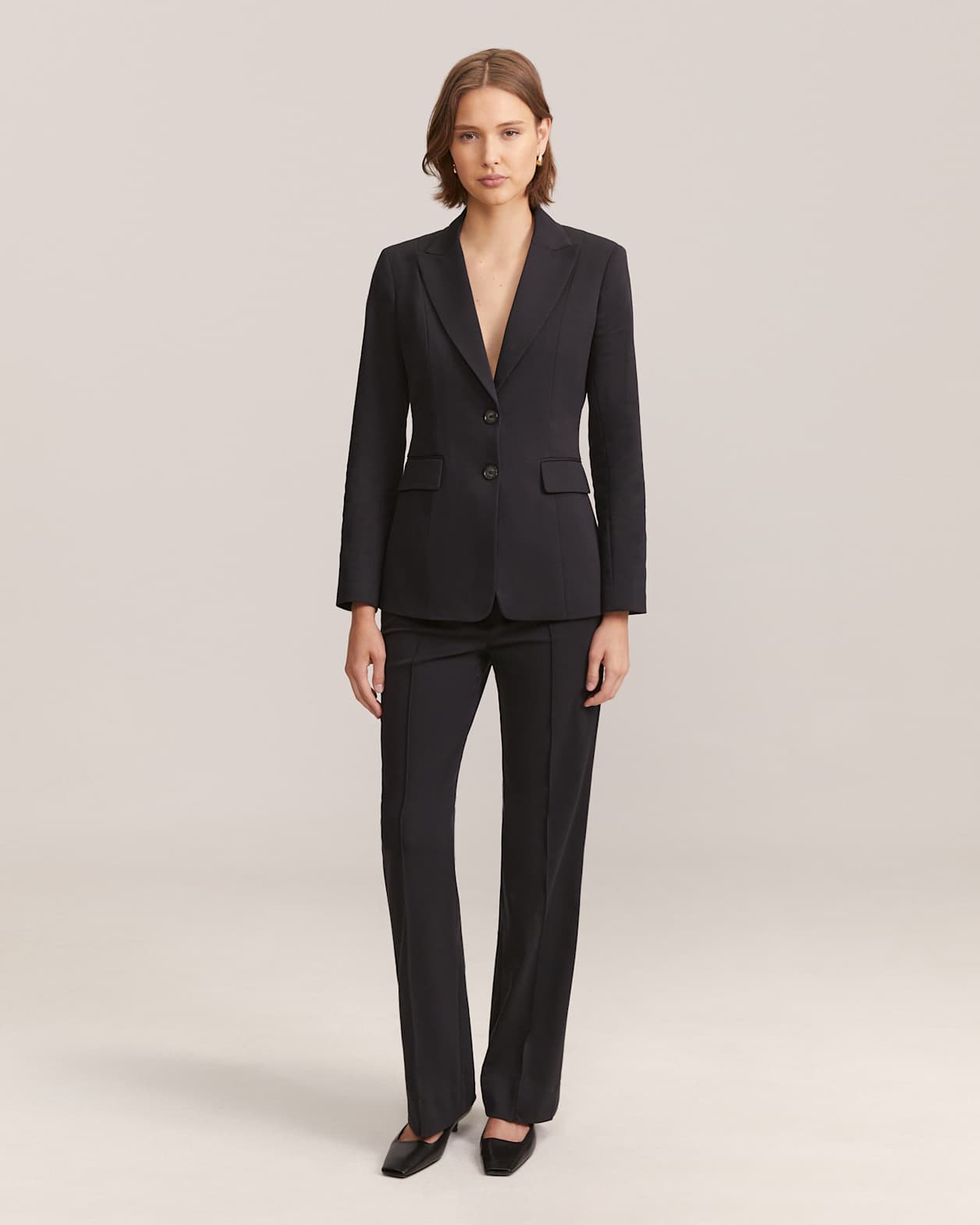 Tia Panel Jacket in BLACK