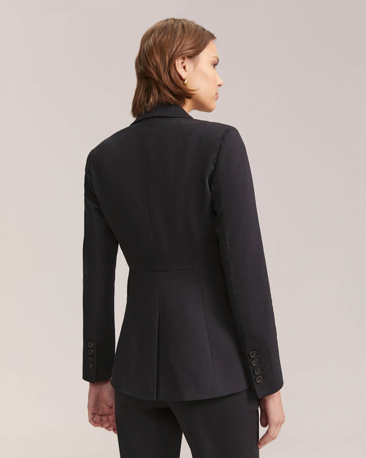 Tia Panel Jacket in BLACK