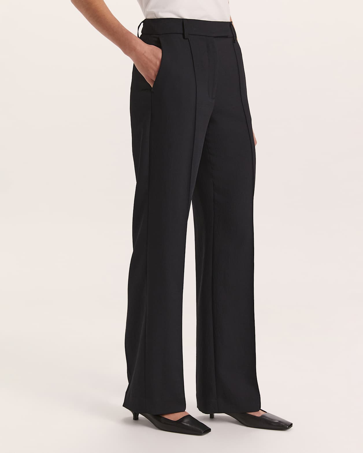 Dharma Wide Leg Pant in BLACK