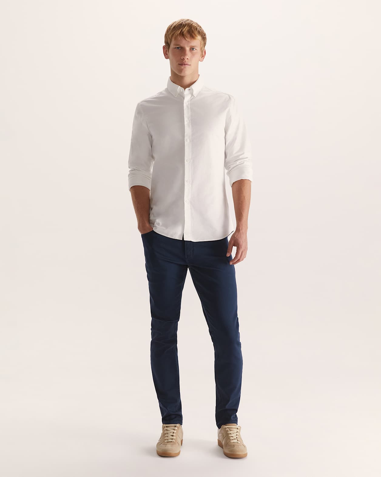 Riley Garment Dye Skinny Jean in INK