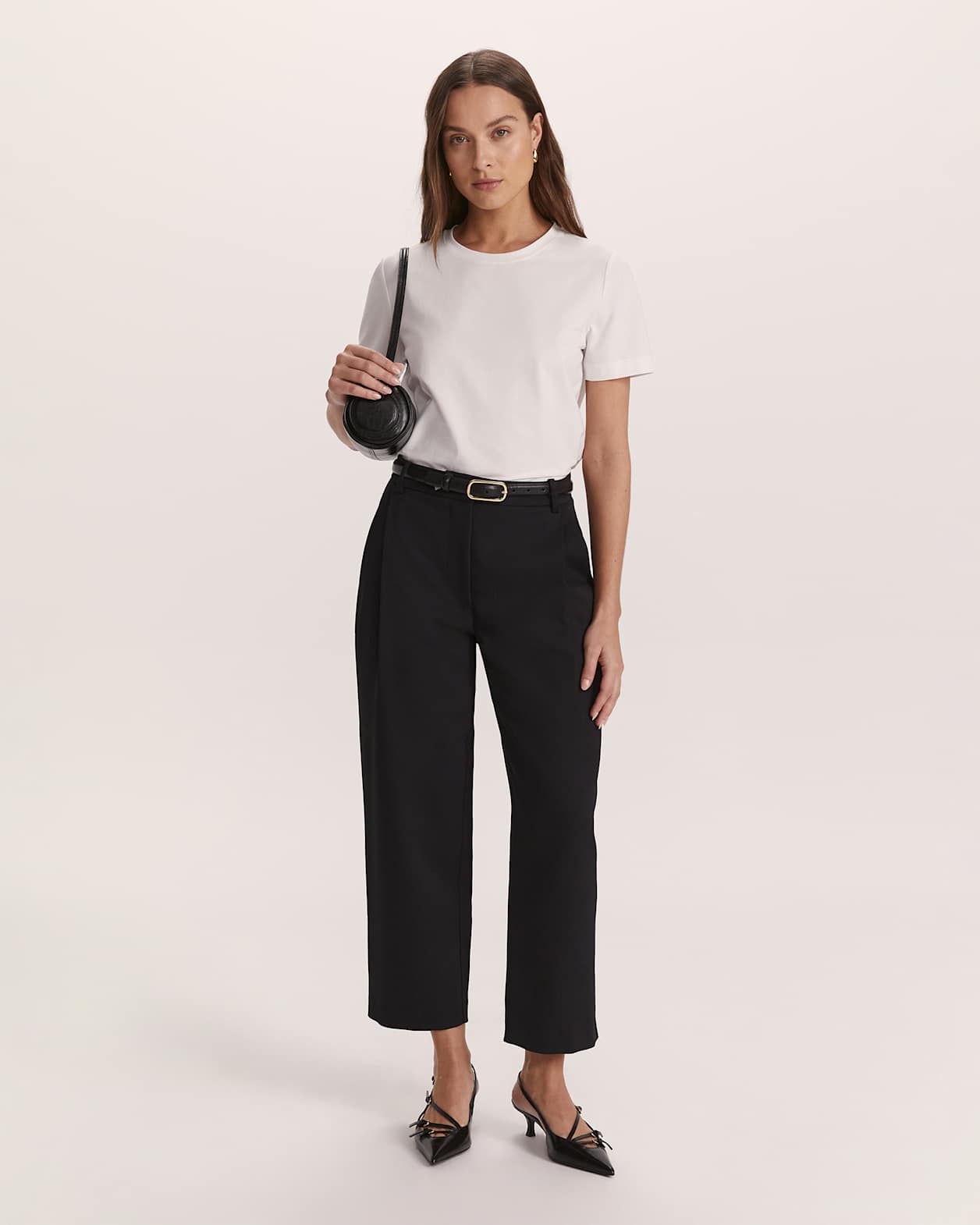 Dharma Tuck Front Culotte in BLACK