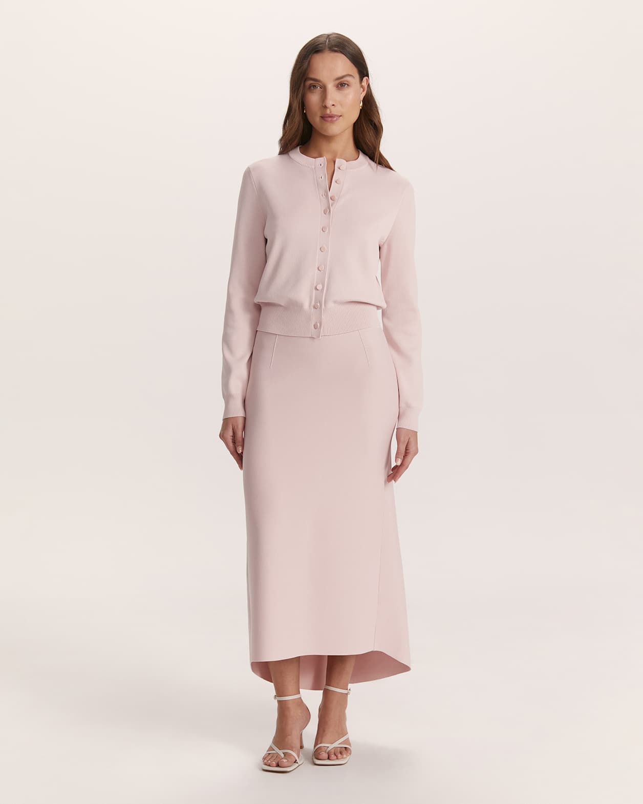 Mia Milano Knit Cardigan in BLUSH