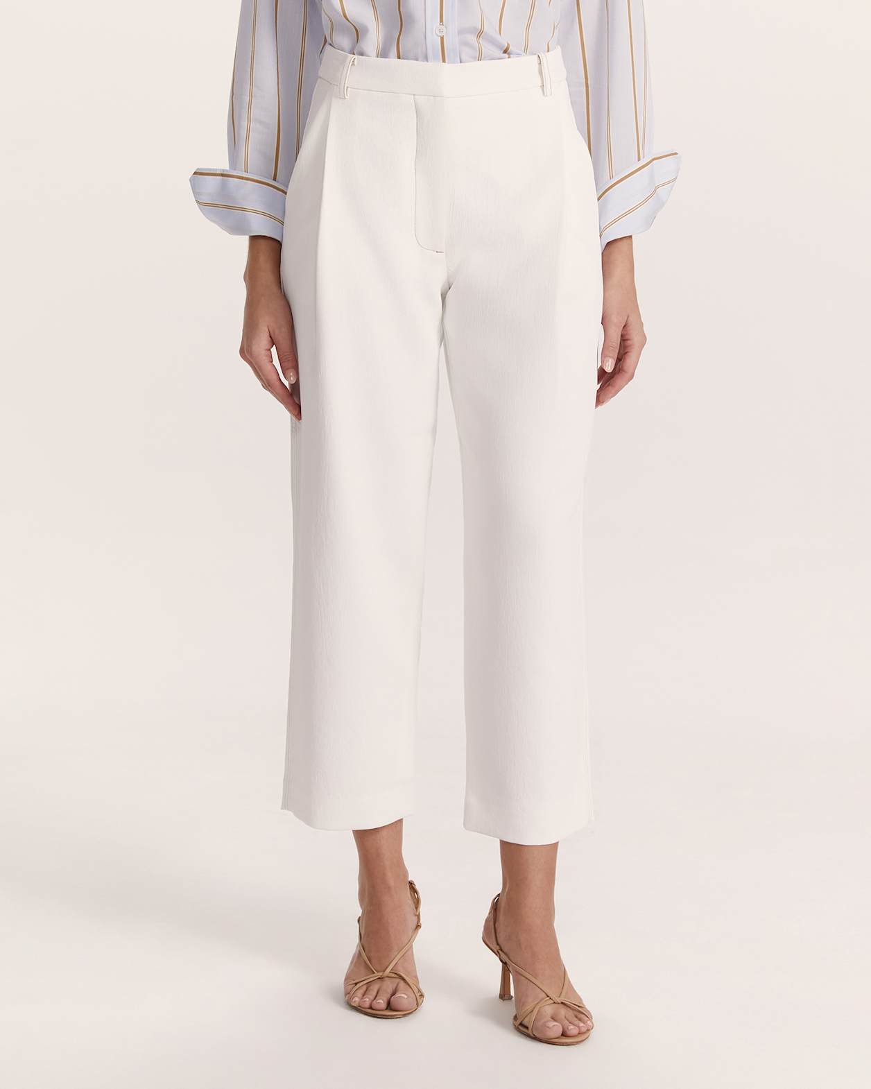 Dharma Tuck Front Culotte in ALABASTER